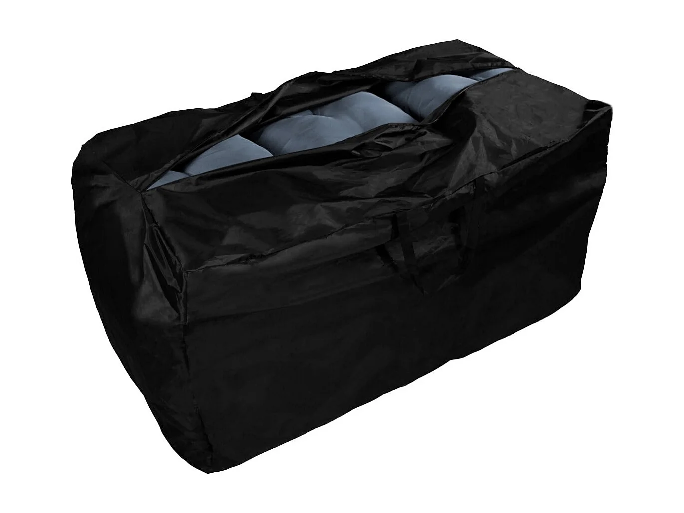 Caja de Almacenamiento para Exterior de Ratán - Negro