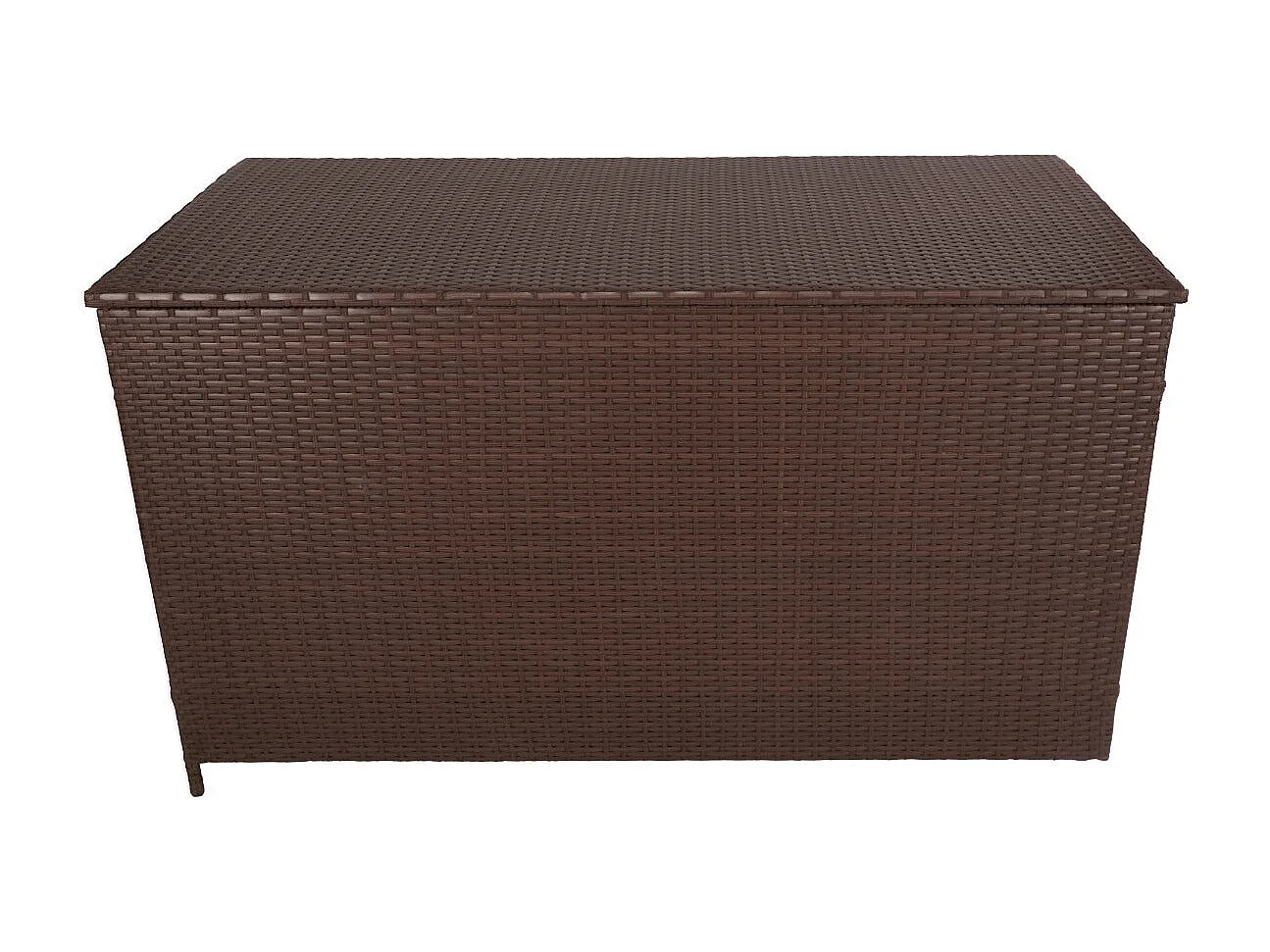Caja de Almacenamiento para Exterior de Ratán - Marrón