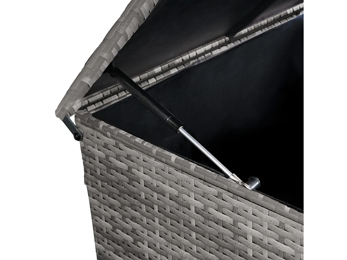 Rattan Kissenbox - Grau