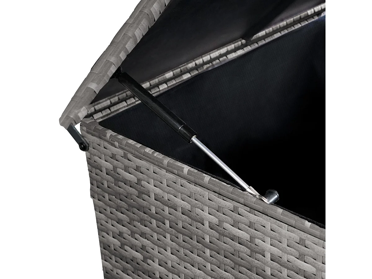 Contenitore per cuscini in rattan – Grigio