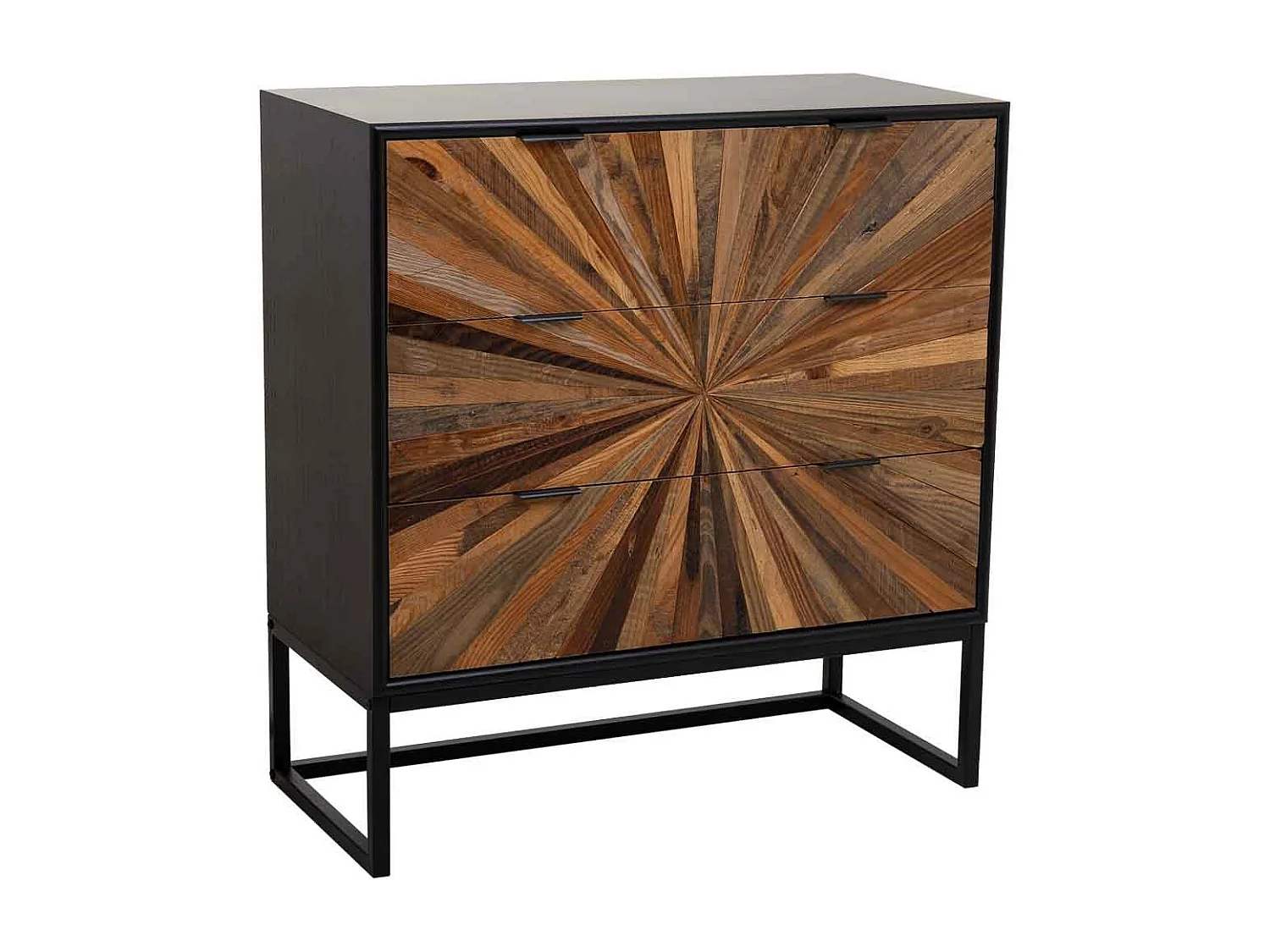 Kommode aus braunem Holz 75x36x80