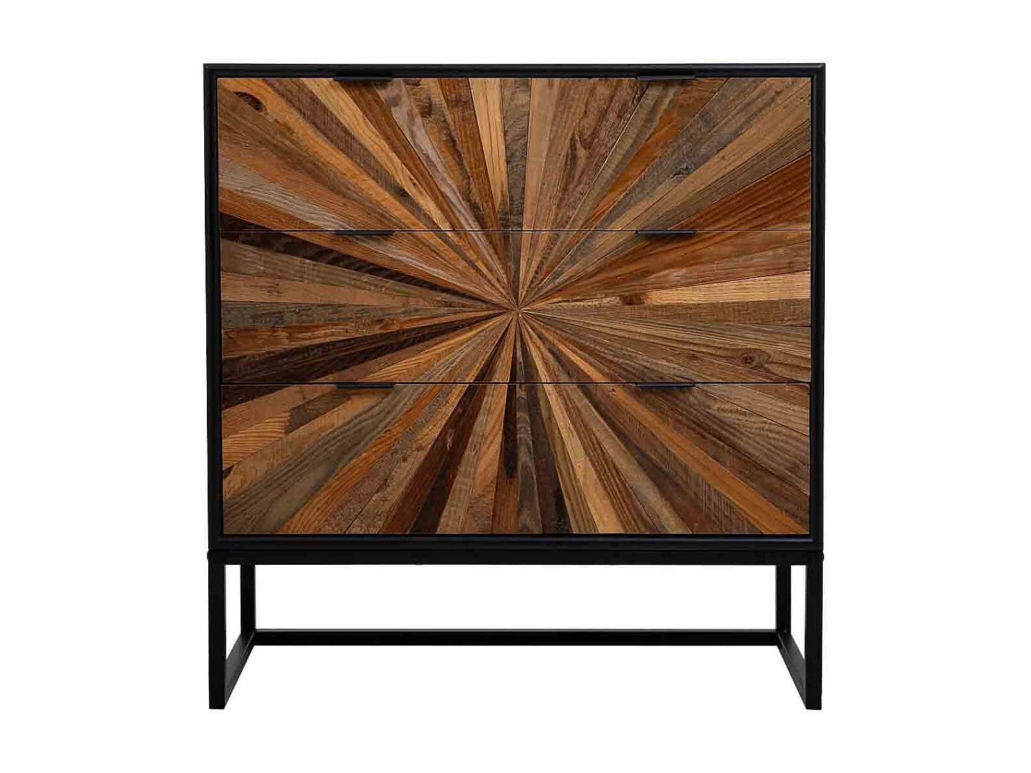 Kommode aus braunem Holz 75x36x80