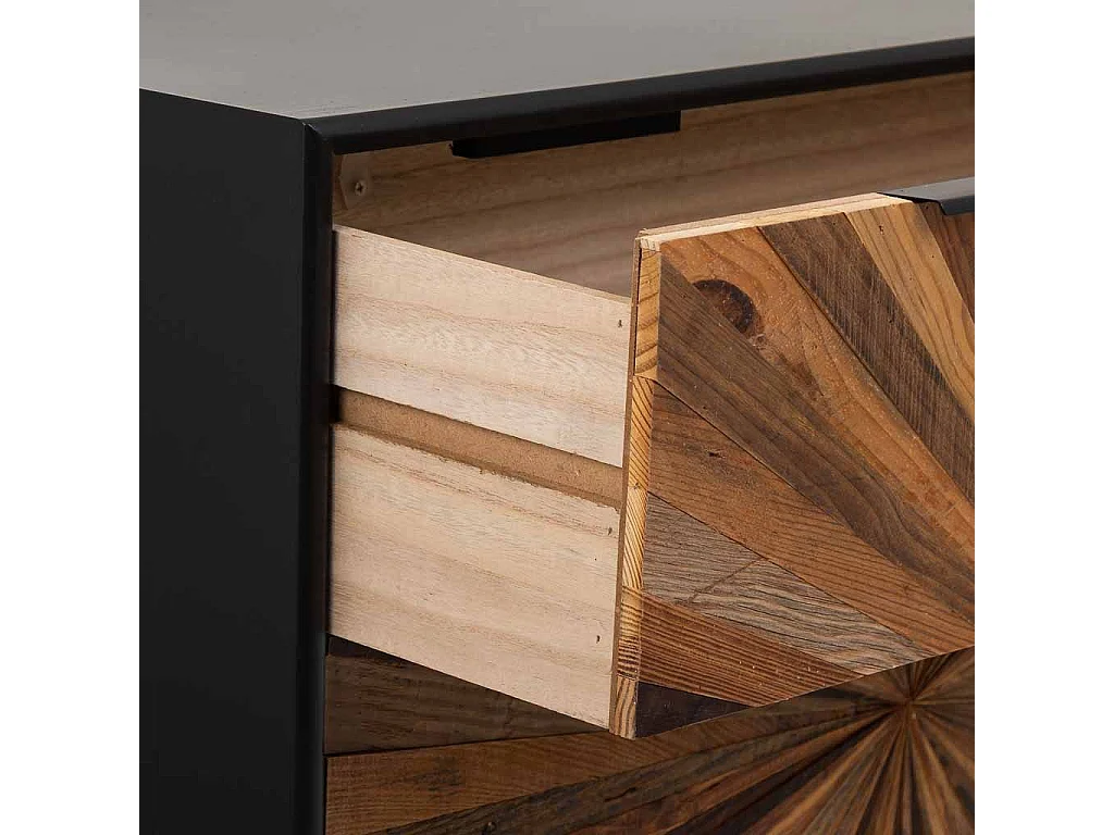 Kommode aus braunem Holz 75x36x80