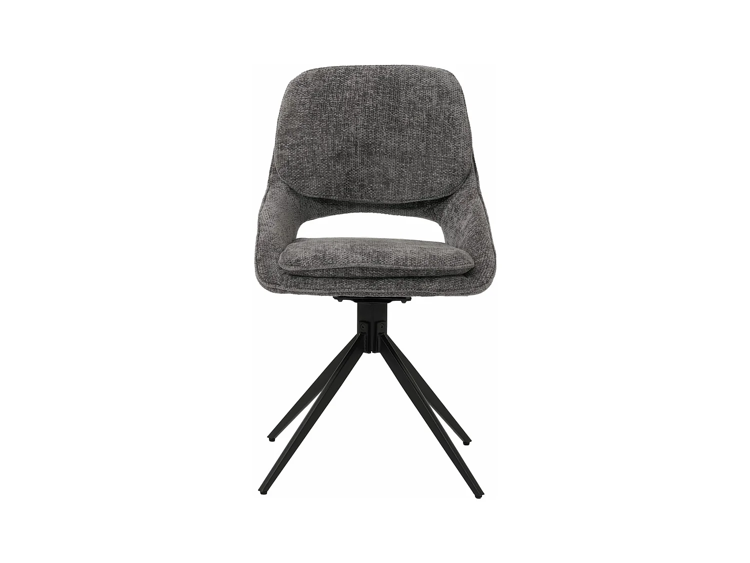 Eetkamerstoel MCW-N73 (set van 2),  donkergrijs