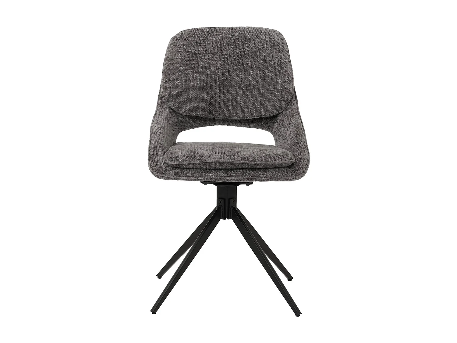 Chaise de salle à manger MCW-N73 (lot de 6),  gris foncé