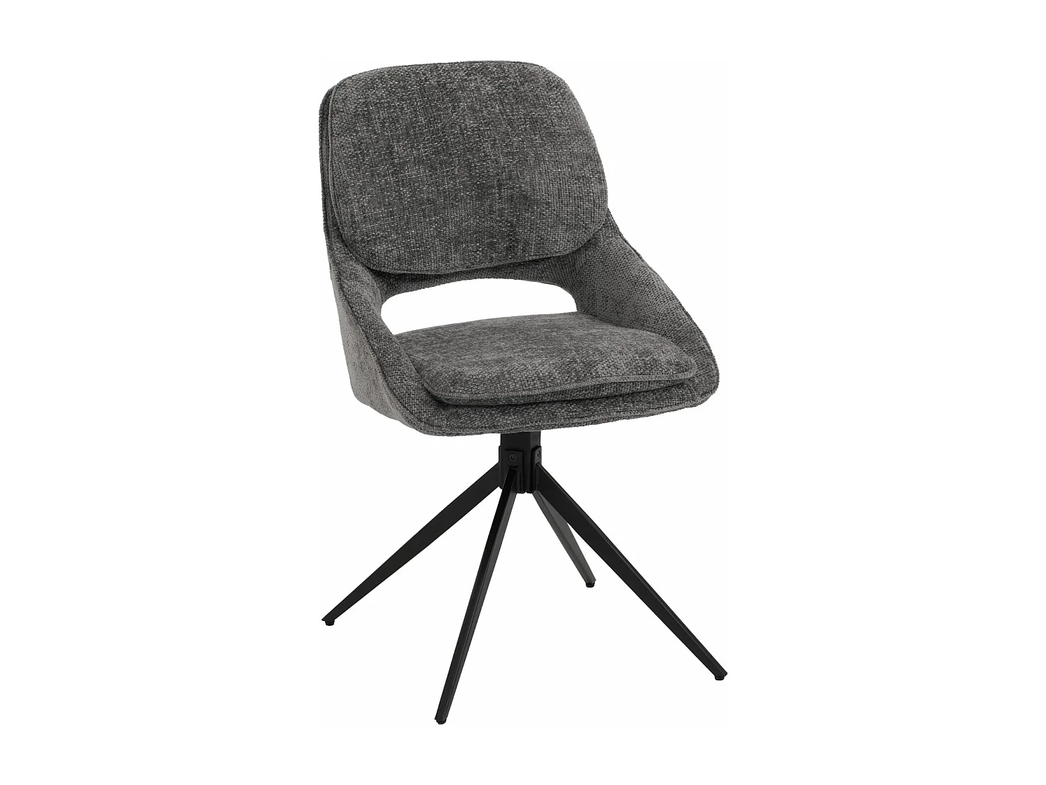 Chaise de salle à manger MCW-N73 (lot de 6),  gris foncé