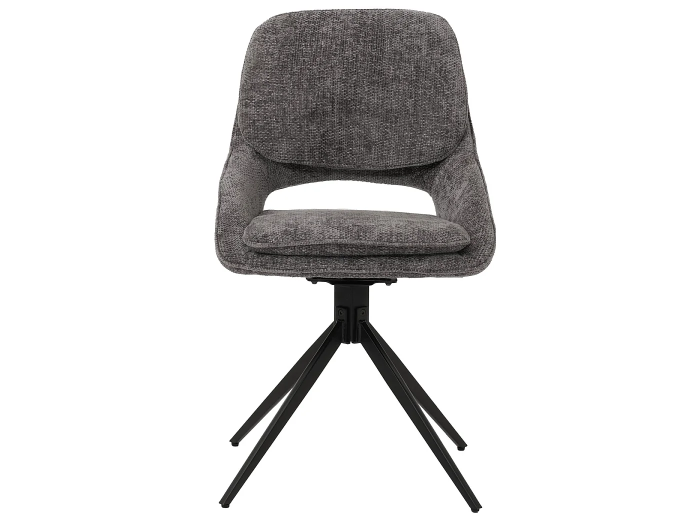 Chaise de salle à manger MCW-N73 (lot de 6),  gris foncé