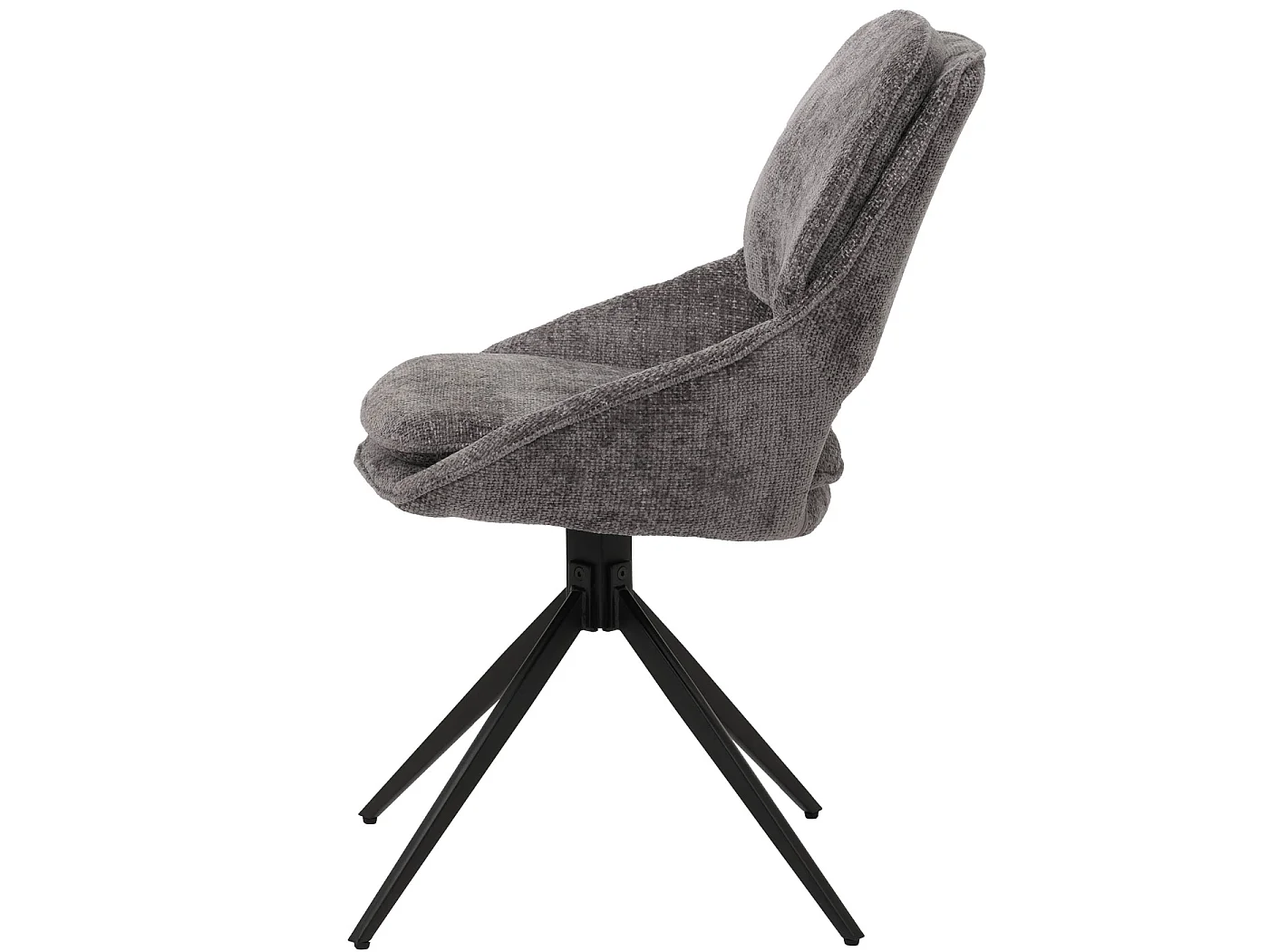 Chaise de salle à manger MCW-N73 (lot de 6),  gris foncé
