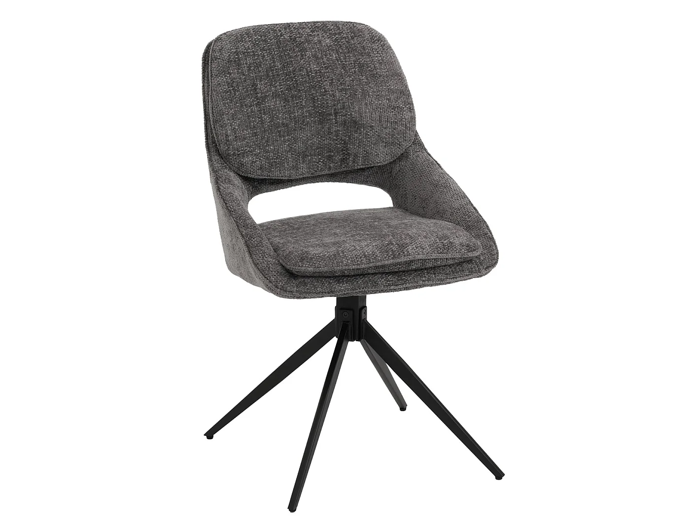 Chaise de salle à manger MCW-N73 (lot de 6),  gris foncé