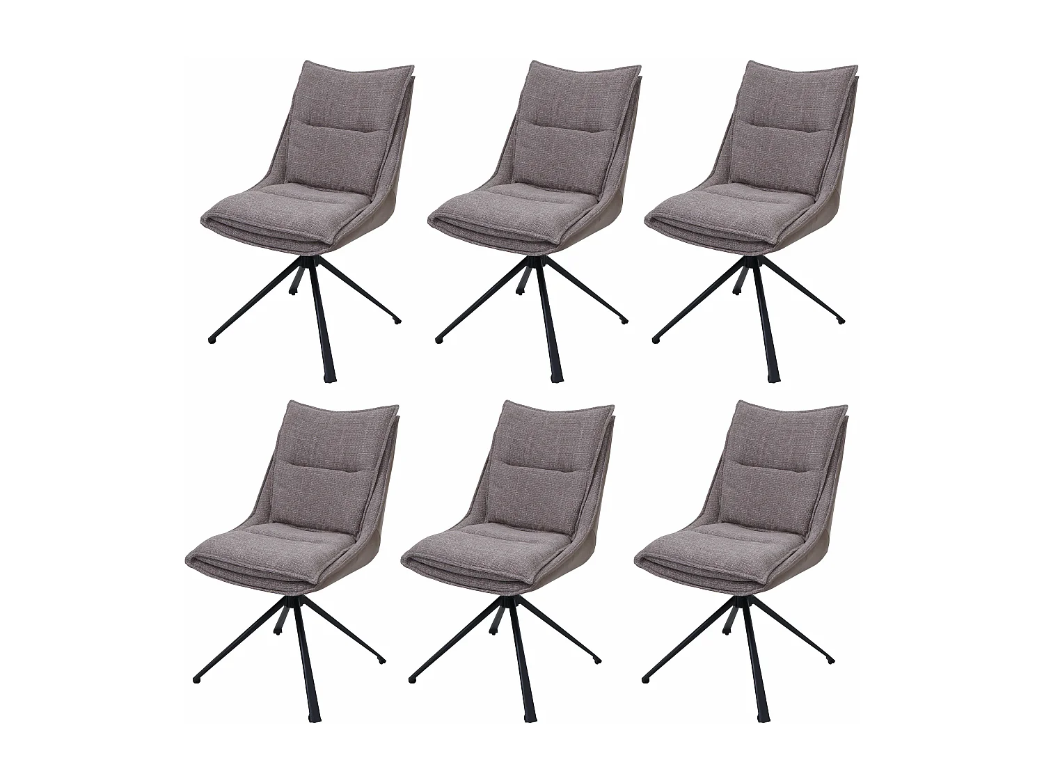 Eetkamerstoel MCW-N71 (set van 6),  beige