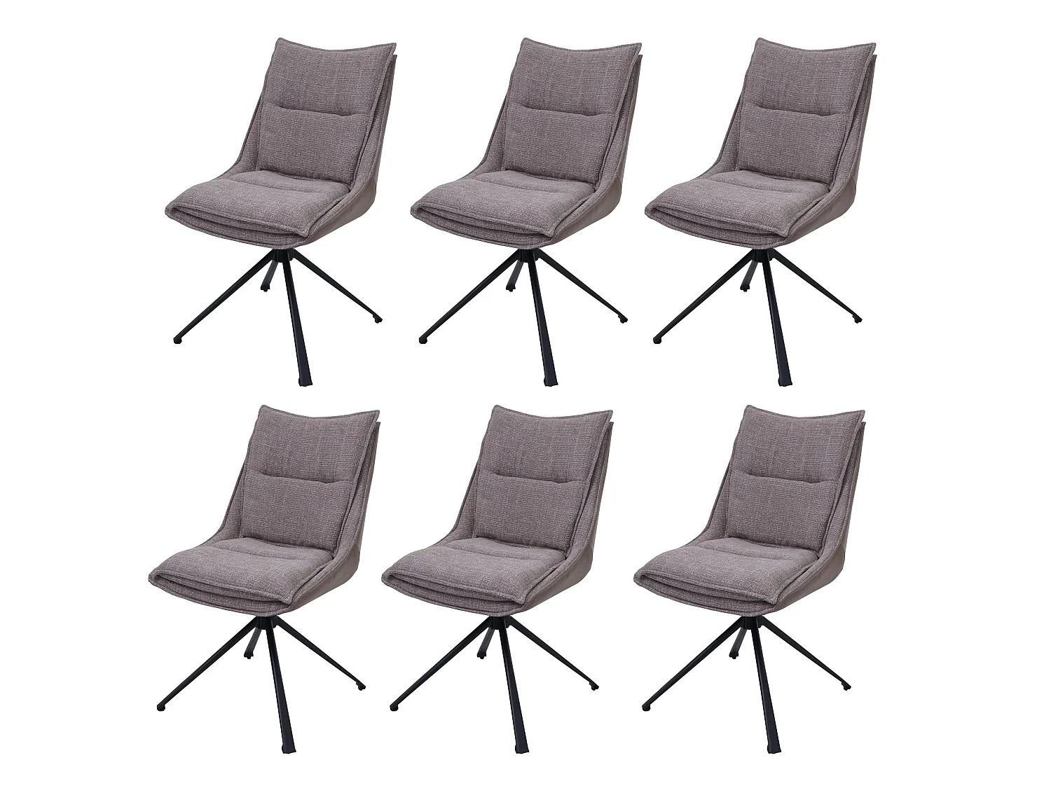 Dining chair MCW-N71 (set of 6),  beige