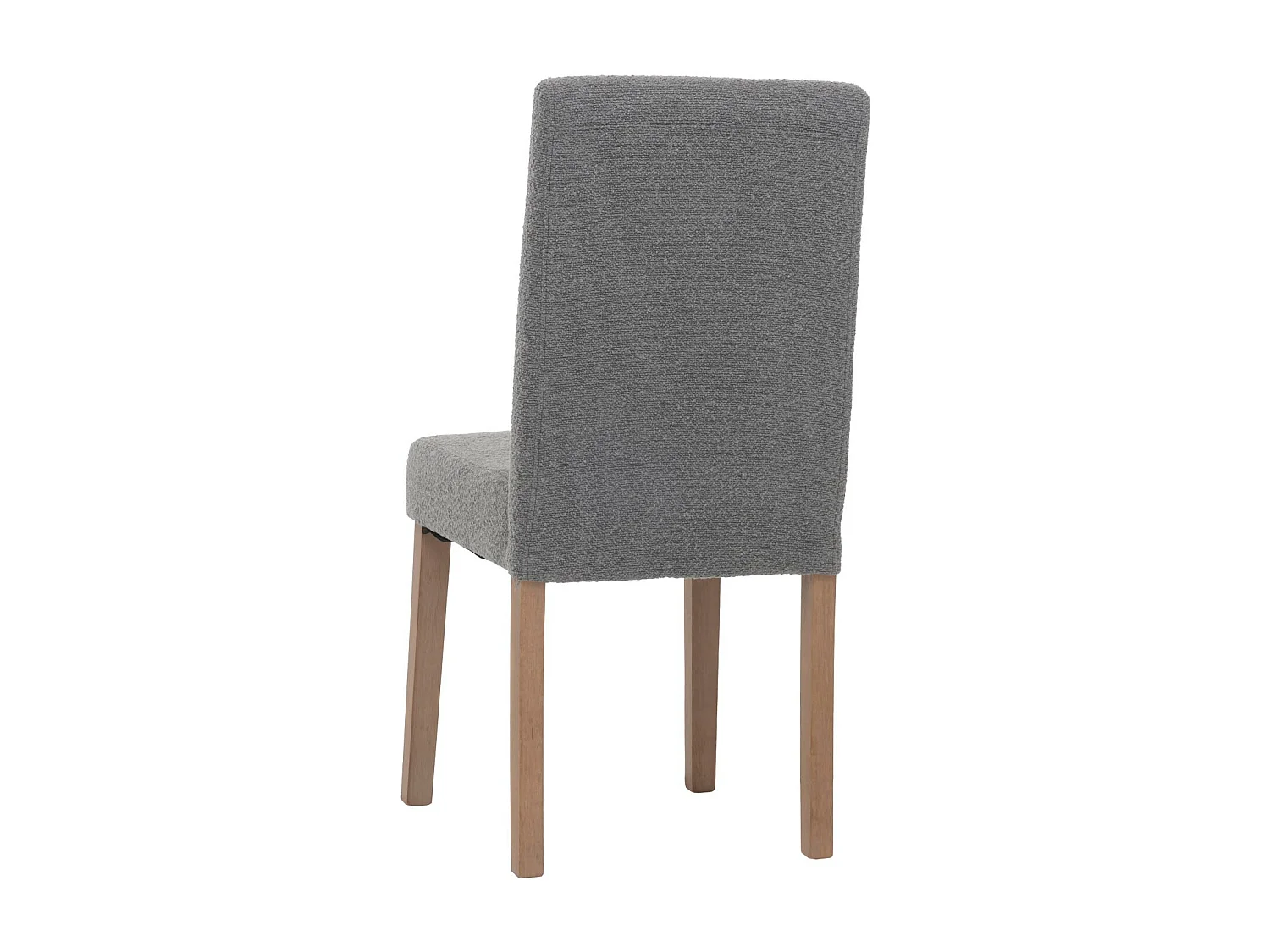 Chaise de salle à manger Littau Bouclé (lot de 6),  gris, pieds couleur naturelle
