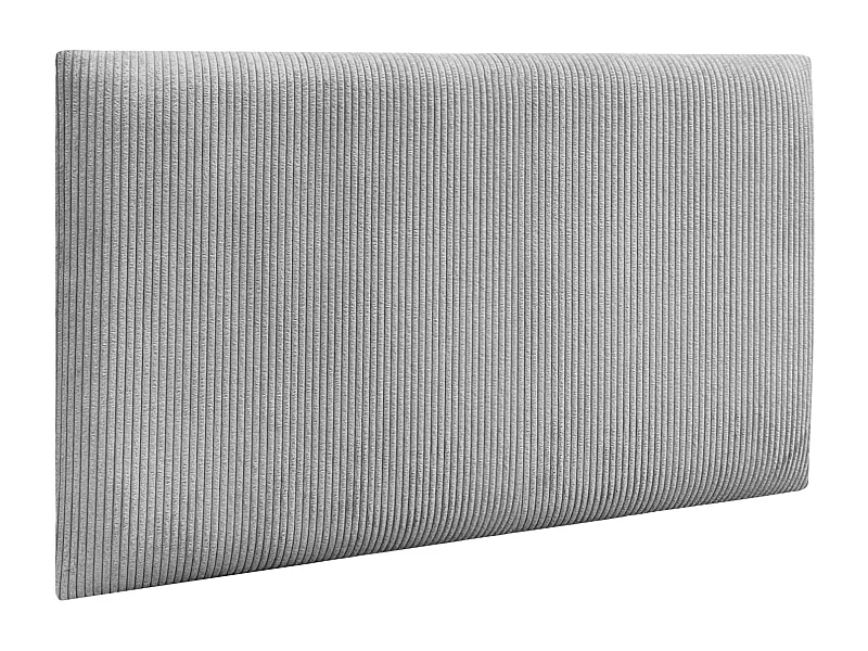 DHOME Lot de 8 Panneaux Rembourrés en Velours Côtelé Premium Autocollants pour Mur Acoustiques Absorbants (Gris, 60x40cm, x8)