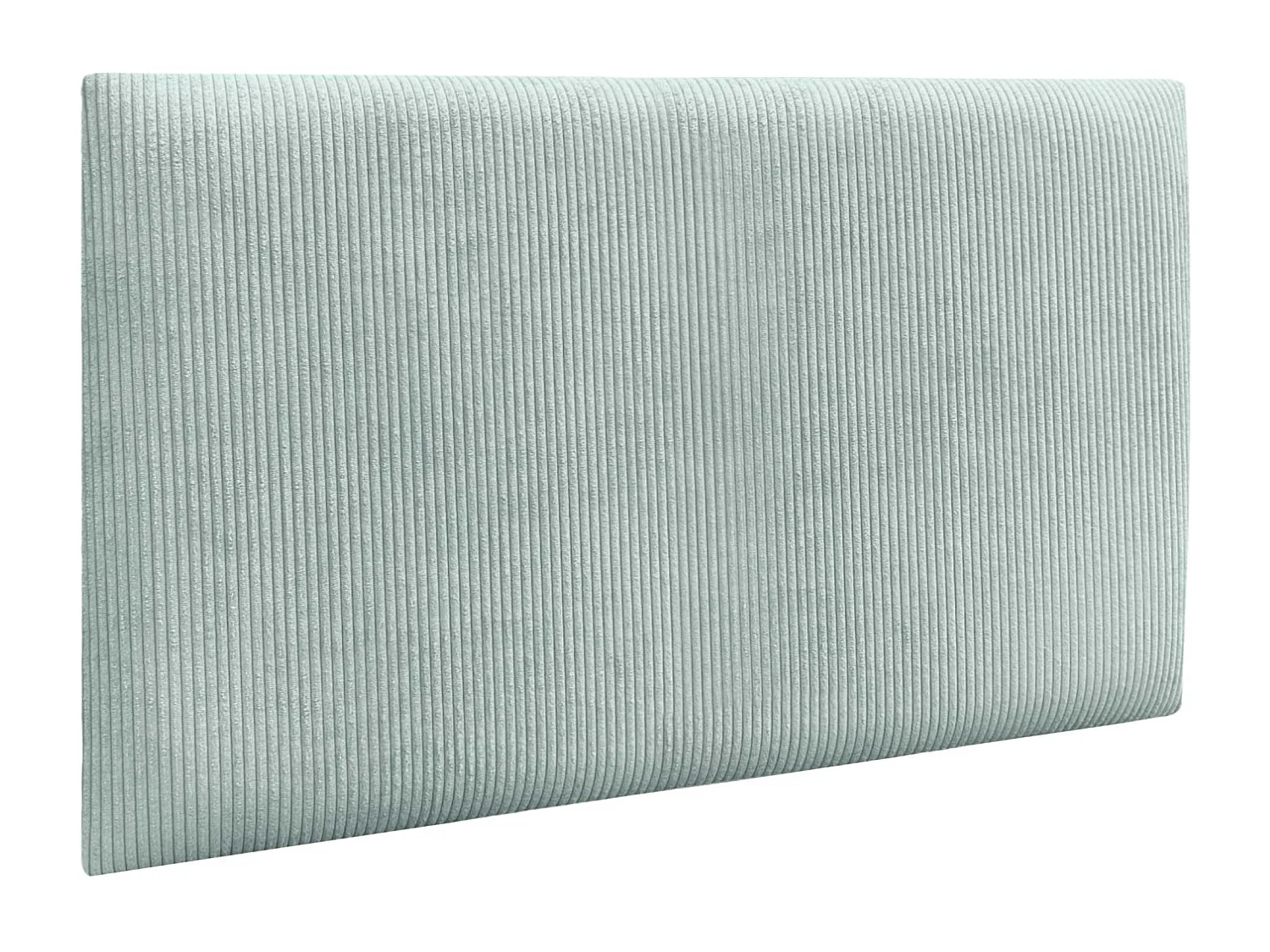 DHOME Lot de 1 Panneau Rembourré en Velours Côtelé Premium Autocollant pour Mur Acoustique Absorbant (Vert Eau, 60x40cm, x1)