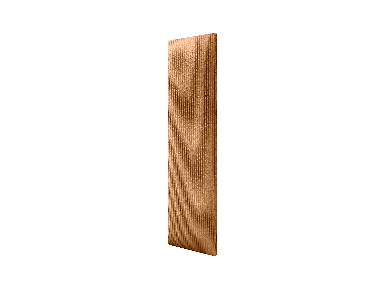 DHOME Lot de 6 Panneaux Rembourrés en Velours Côtelé Premium Autocollants pour Mur Acoustiques Absorbants (Orange, 60x20cm, x6)