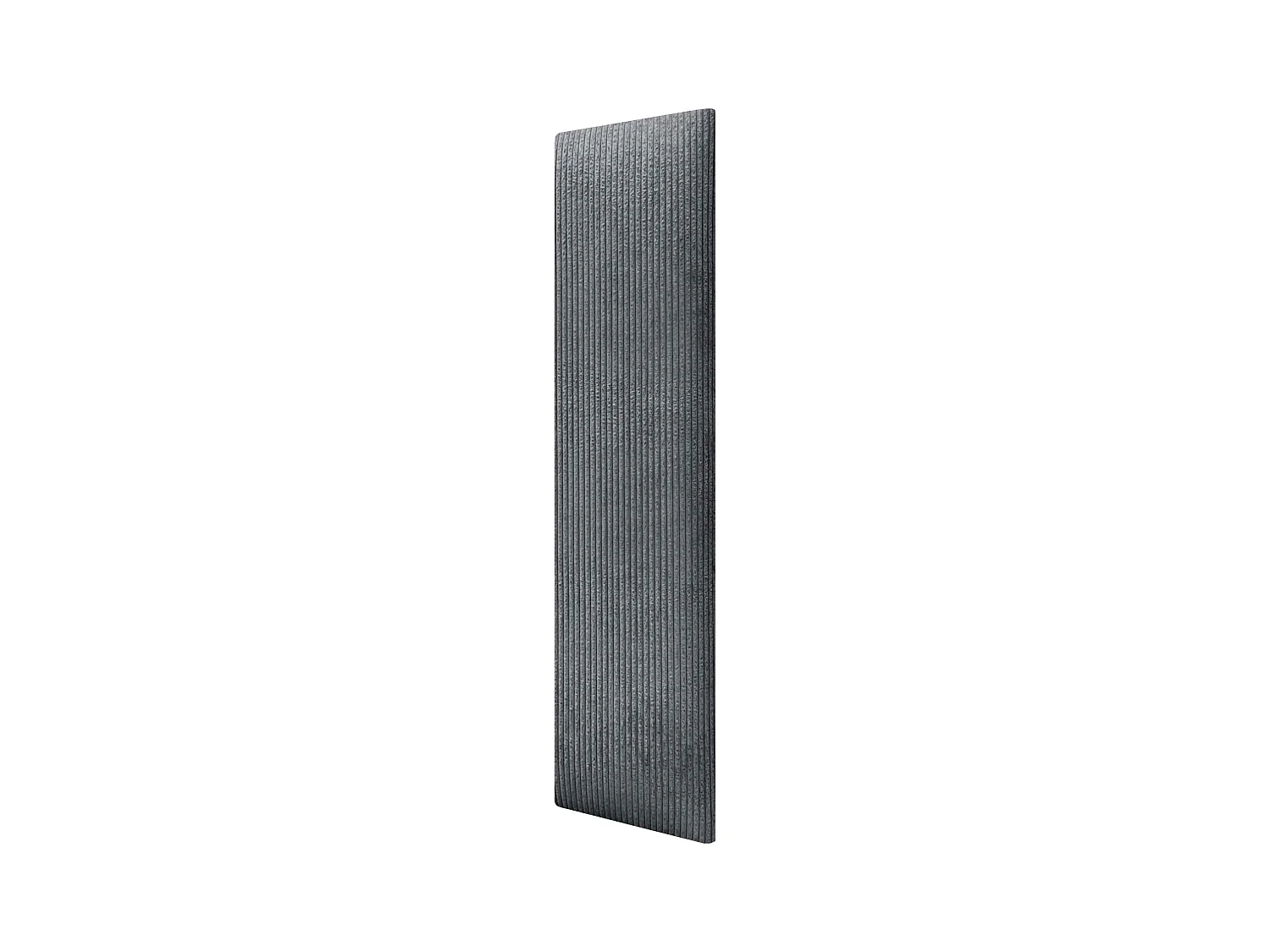 DHOME Set mit 1 gepolstertem Premium-Samt-Panel, selbstklebend für Wände, schallabsorbierend, stoßfest, Kopfteil-Schutz (Dunkelgrau, 60x20cm, x1)