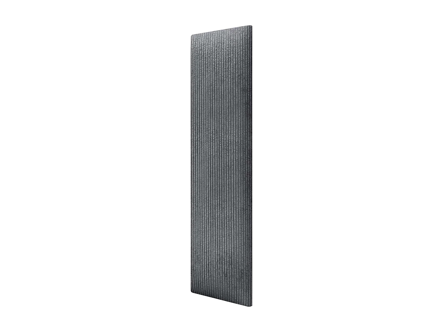 DHOME Lot de 1 Panneau Rembourré en Velours Côtelé Premium Autocollant pour Mur Acoustique Absorbant (Gris Foncé, 60x20cm, x1)