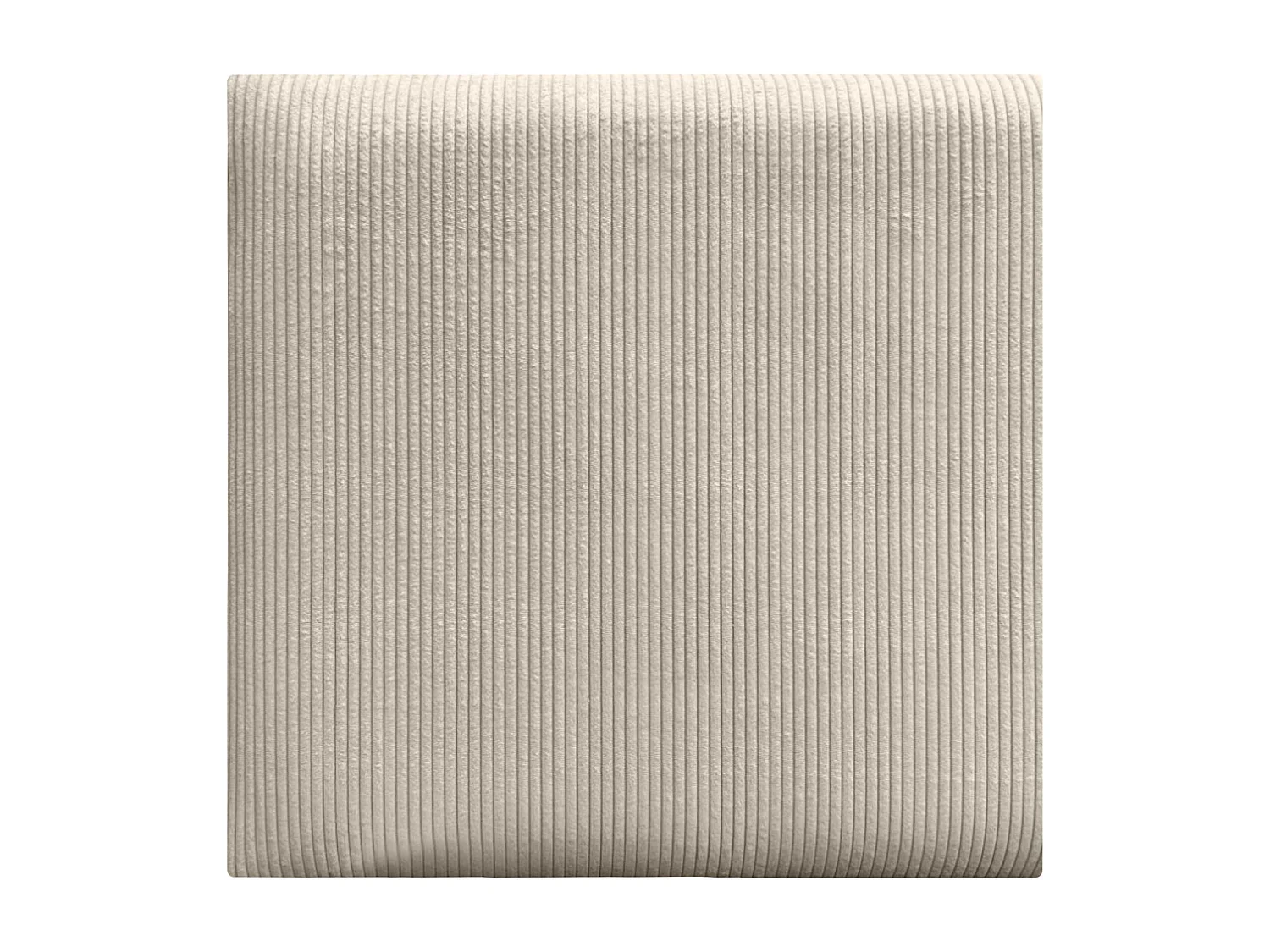 DHOME Lot de 6 Panneaux Rembourrés en Velours Côtelé Premium Autocollants pour Mur Acoustiques Absorbants (Beige, 50x50cm, x6)
