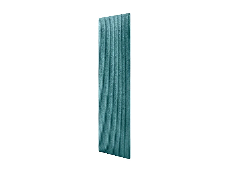 DHOME Lot de 8 Panneaux Rembourrés en Velours Côtelé Premium Autocollants pour Mur Acoustiques Absorbants (Turquoise, 60x20cm, x8)