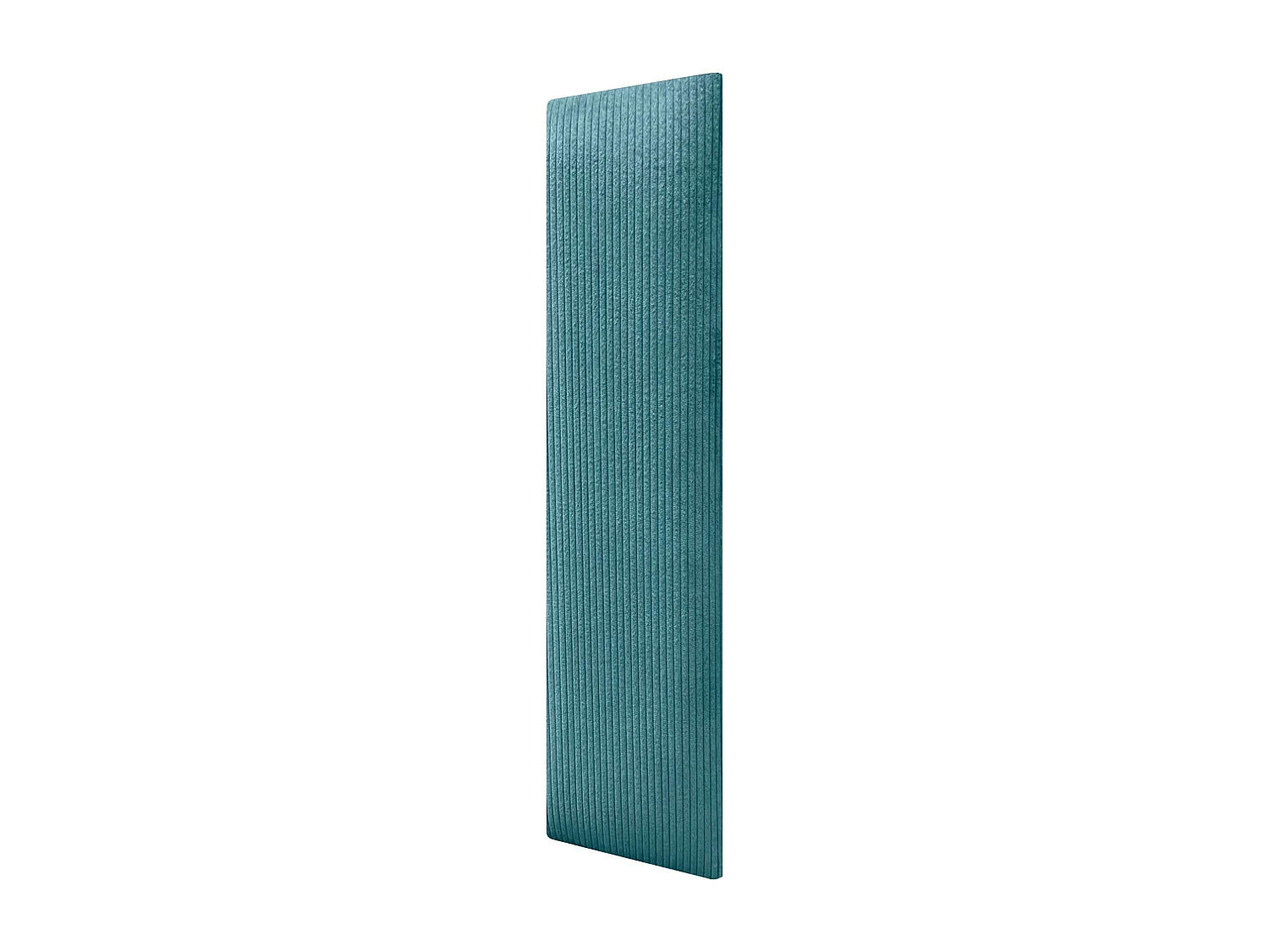 DHOME Lot de 8 Panneaux Rembourrés en Velours Côtelé Premium Autocollants pour Mur Acoustiques Absorbants (Turquoise, 60x20cm, x8)