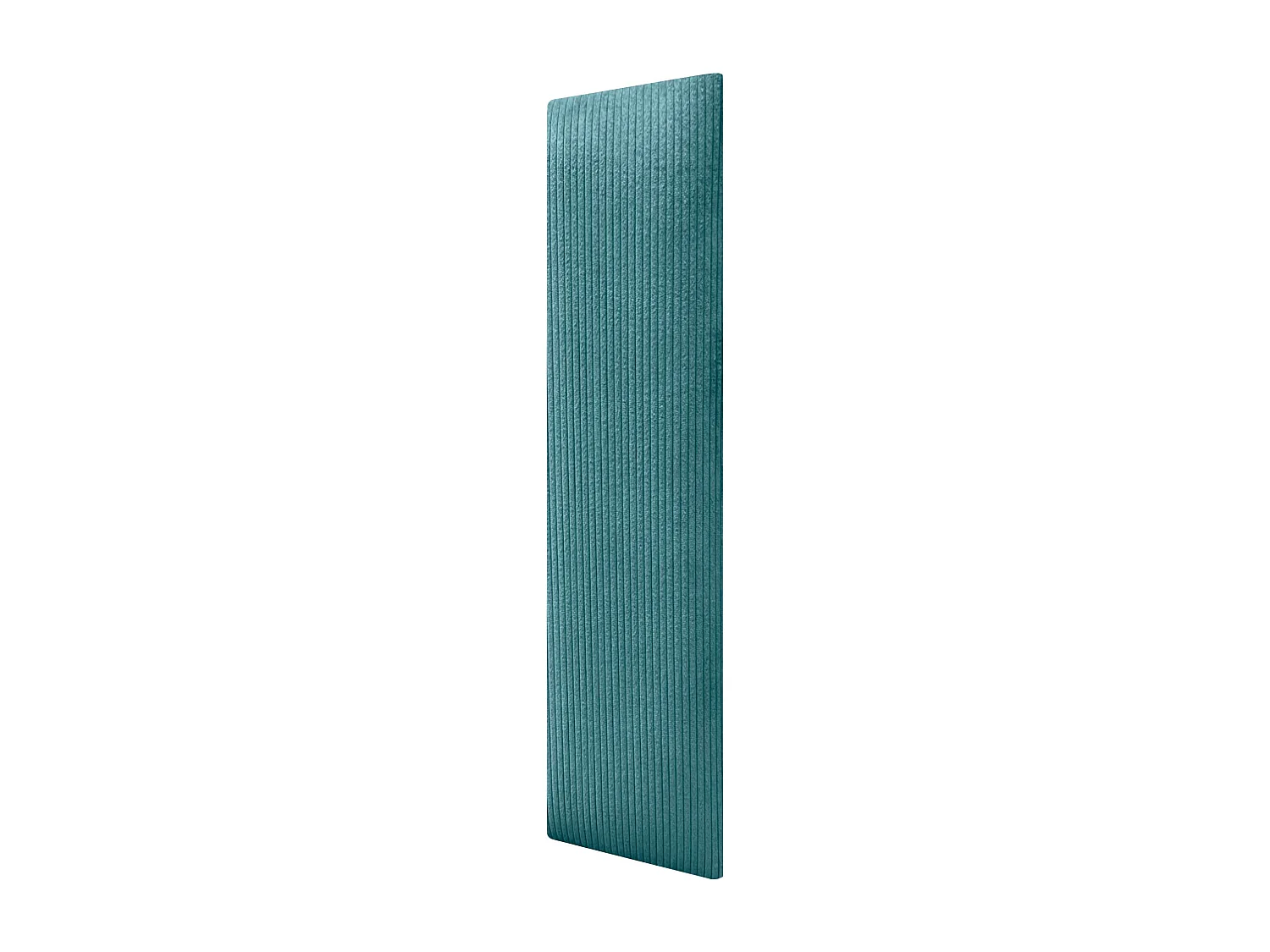 DHOME Lot de 8 Panneaux Rembourrés en Velours Côtelé Premium Autocollants pour Mur Acoustiques Absorbants (Turquoise, 60x20cm, x8)