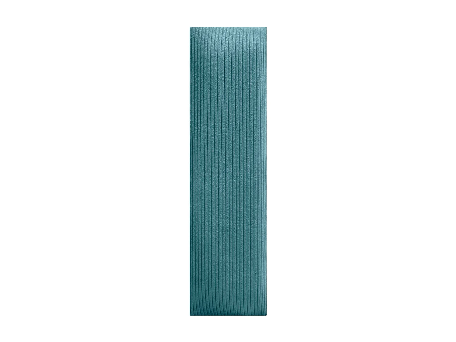 DHOME Lot de 8 Panneaux Rembourrés en Velours Côtelé Premium Autocollants pour Mur Acoustiques Absorbants (Turquoise, 60x20cm, x8)
