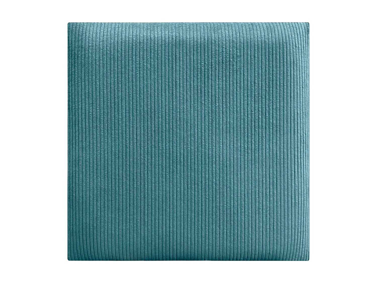 DHOME Lot de 8 Panneaux Rembourrés en Velours Côtelé Premium Autocollants pour Mur Acoustiques Absorbants (Turquoise, 60x60cm, x8)
