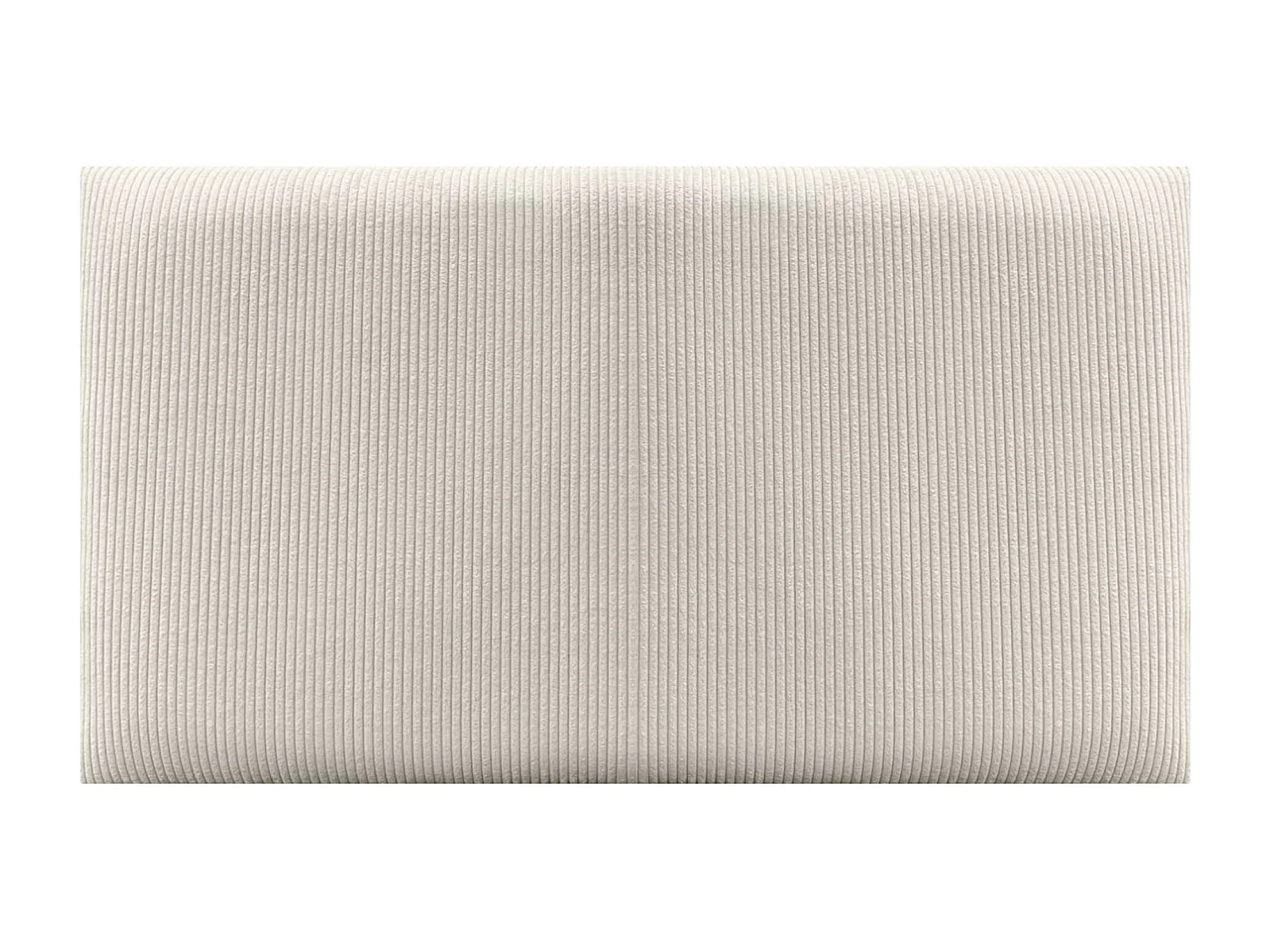 DHOME Lot de 1 Panneau Rembourré en Velours Côtelé Premium Autocollant pour Mur Acoustique Absorbant (Ivoire, 50x30cm, x1)