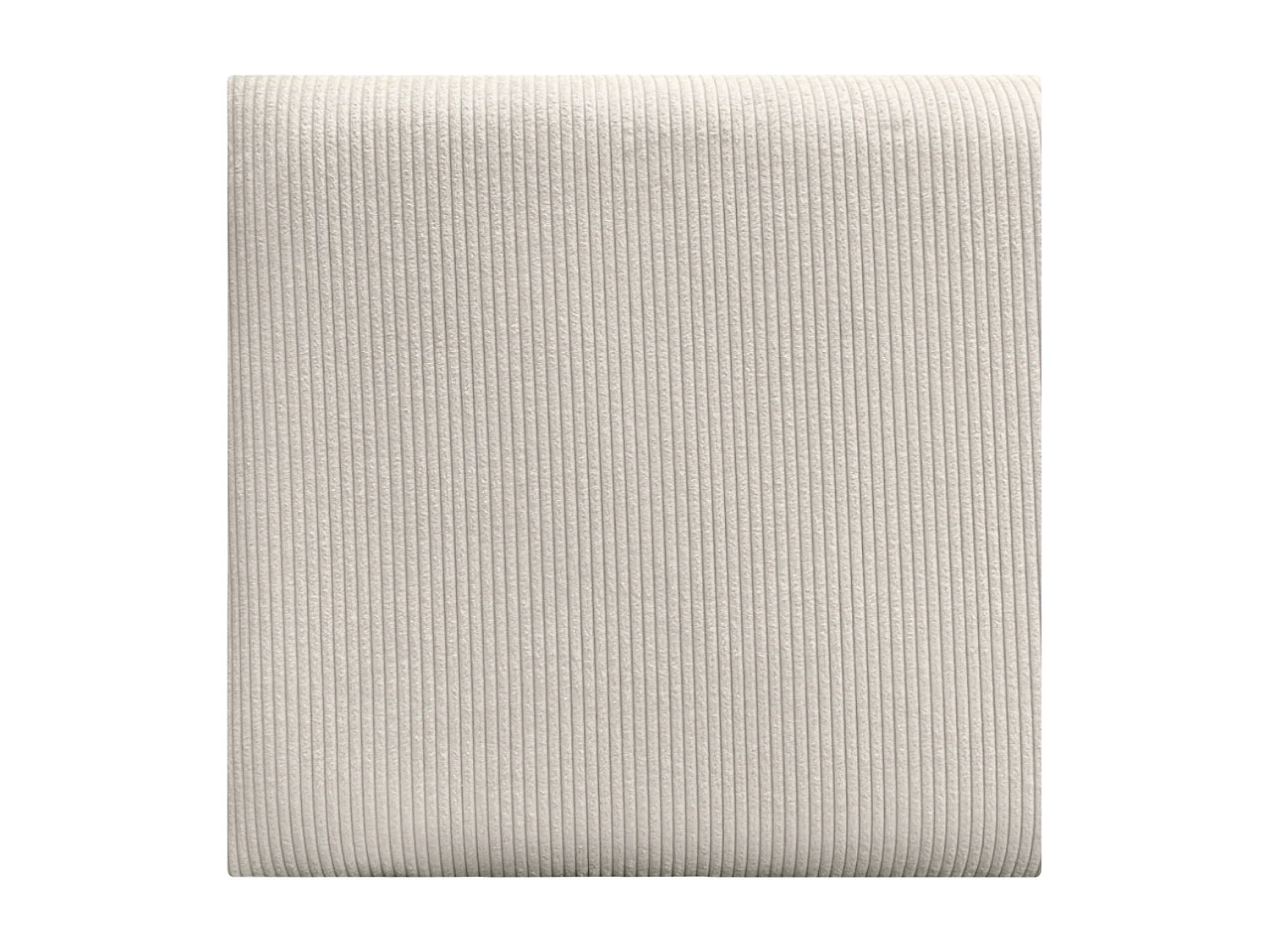 DHOME Set mit 1 gepolstertem Premium-Samt-Panel, selbstklebend für Wände, schallabsorbierend, stoßfest, Kopfteil-Schutz (Elfenbeinweiß, 50x50cm, x8)