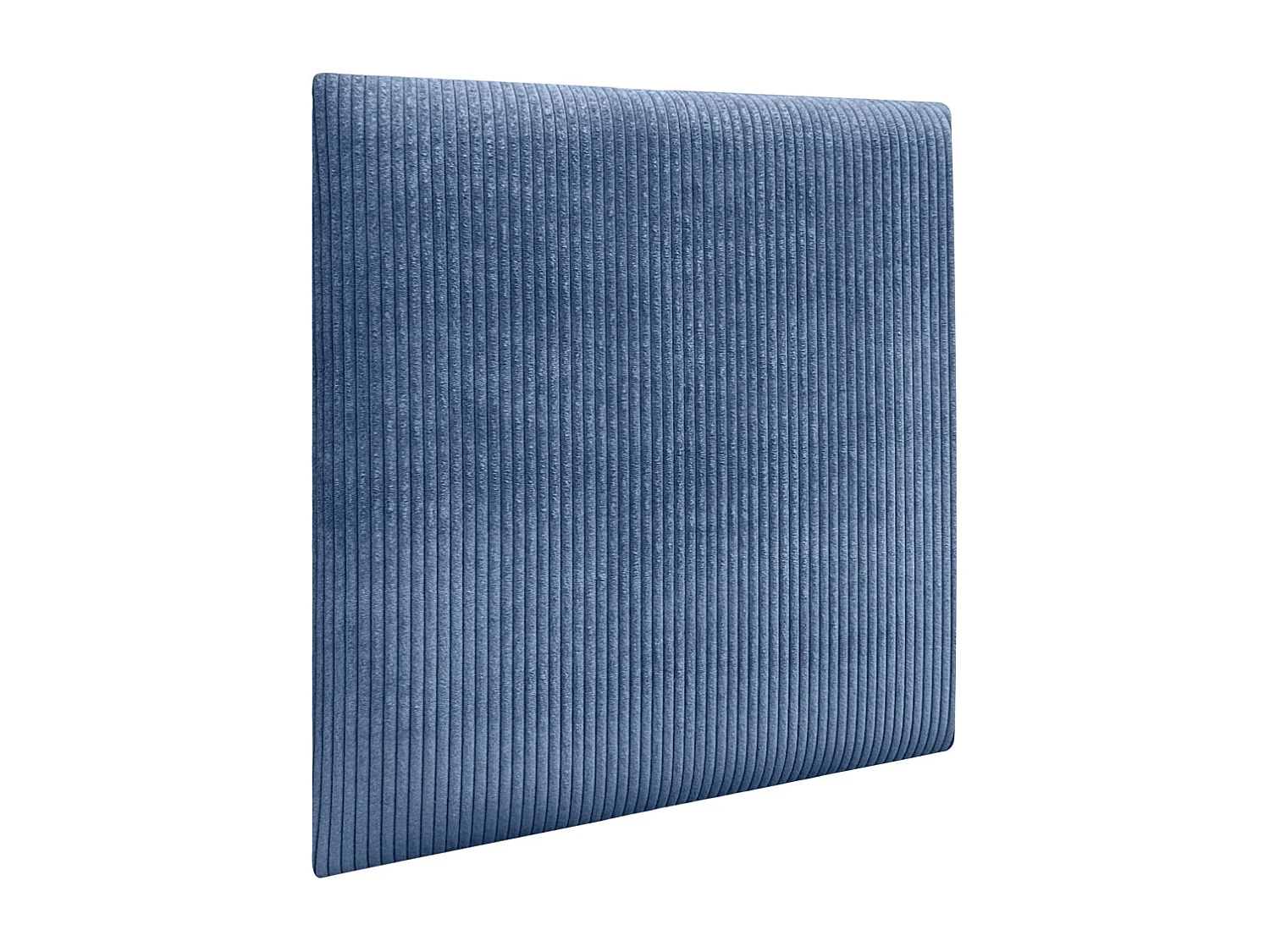 DHOME Lot de 6 Panneaux Rembourrés en Velours Côtelé Premium Autocollants pour Mur Acoustiques Absorbants (Bleu, 60x60cm, x6)