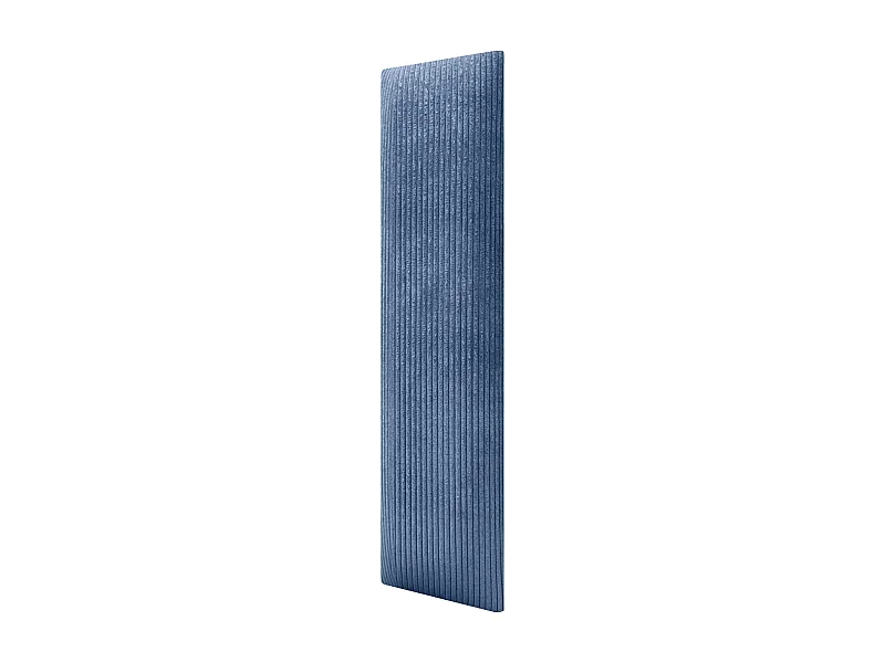 DHOME Lot de 1 Panneau Rembourré en Velours Côtelé Premium Autocollant pour Mur Acoustique Absorbant (Bleu, 60x20cm, x1)