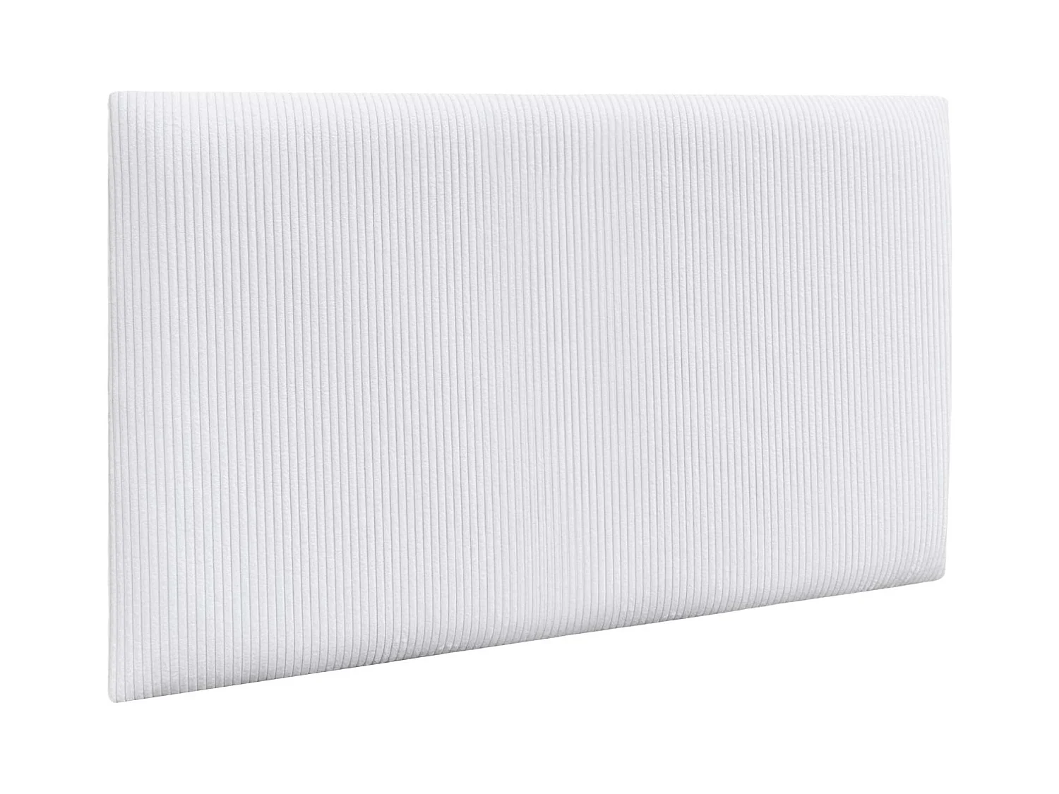 DHOME Set mit 1 gepolstertem Premium-Samt-Panel, selbstklebend für Wände, schallabsorbierend, stoßfest, Kopfteil-Schutz (Weiß, 50x40cm, x1)