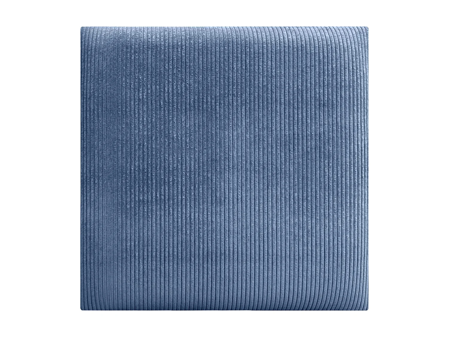 DHOME Lot de 1 Panneau Rembourré en Velours Côtelé Premium Autocollant pour Mur Acoustique Absorbant (Bleu, 60x60cm, x1)