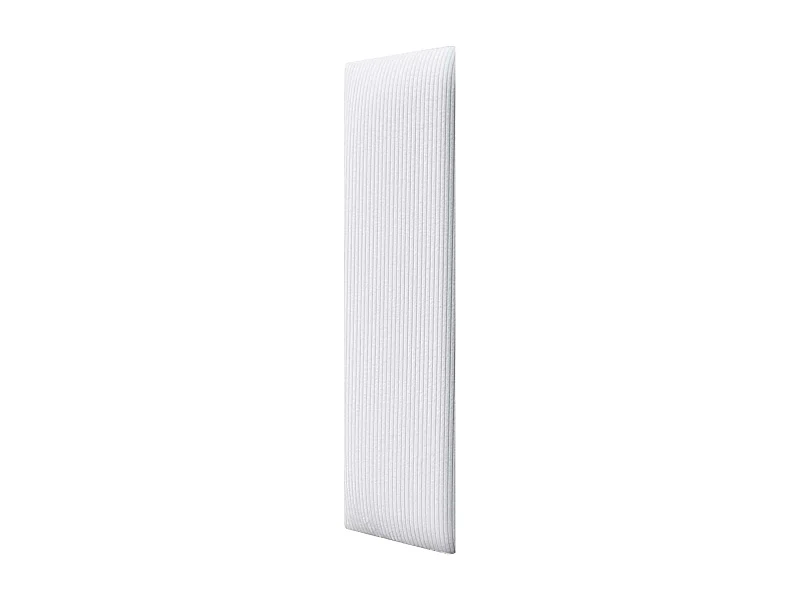 DHOME Lot de 1 Panneau Rembourré en Velours Côtelé Premium Autocollant pour Mur Acoustique Absorbant (Blanc, 60x20cm, x1)