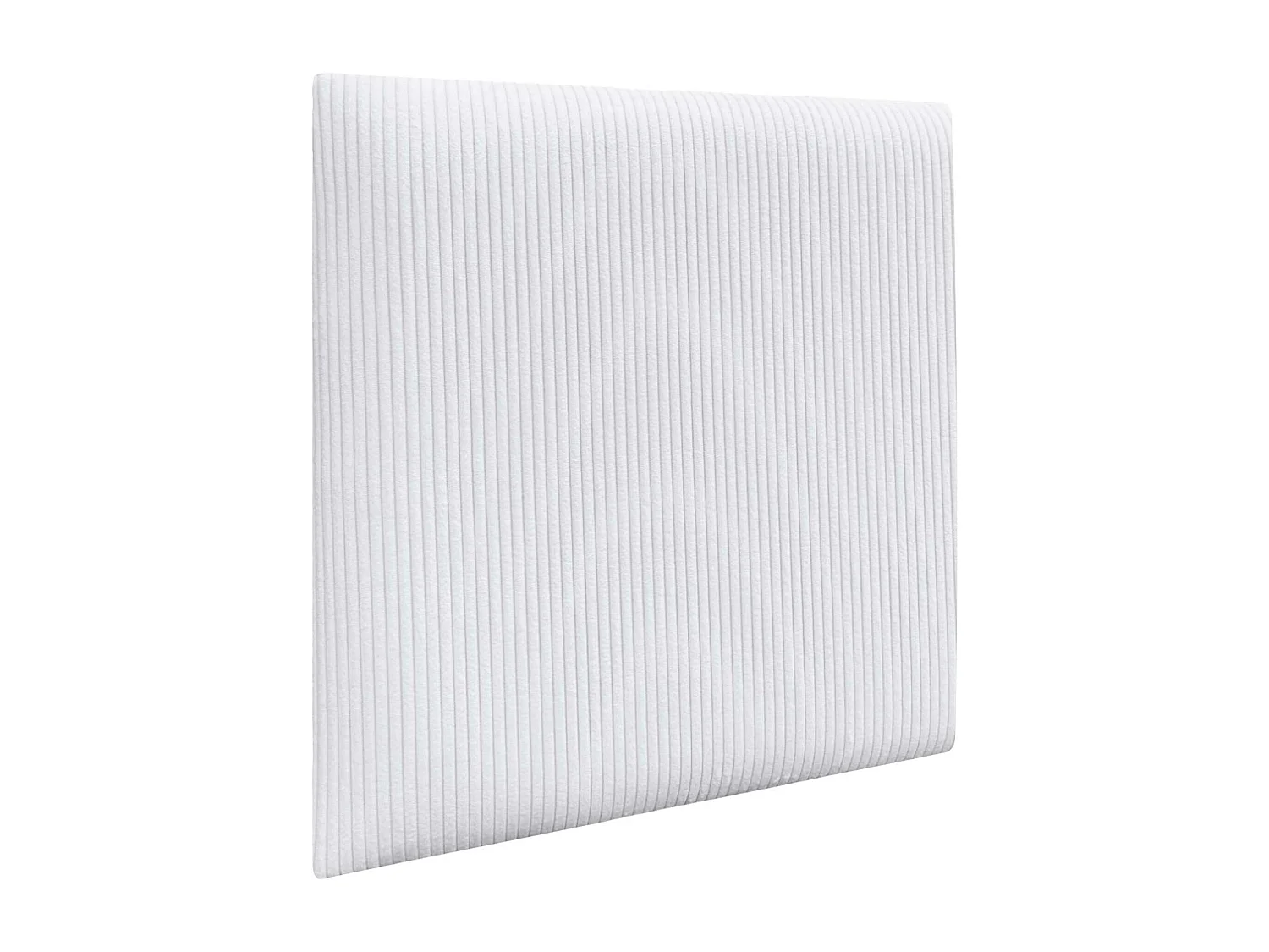 DHOME Panneaux en Velours Premium Autoadhésifs pour Mur Acoustiques Absorbants Protection Contre les Impacts Têtes de Lit (Blanc, 60x60cm)
