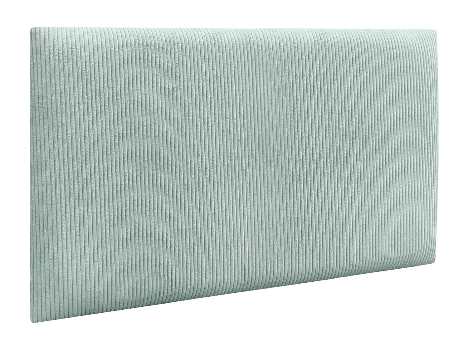 DHOME Lot de 8 Panneaux Rembourrés en Velours Côtelé Premium Autocollants pour Mur Acoustiques Absorbants (Vert Eau, 50x30cm, x8)
