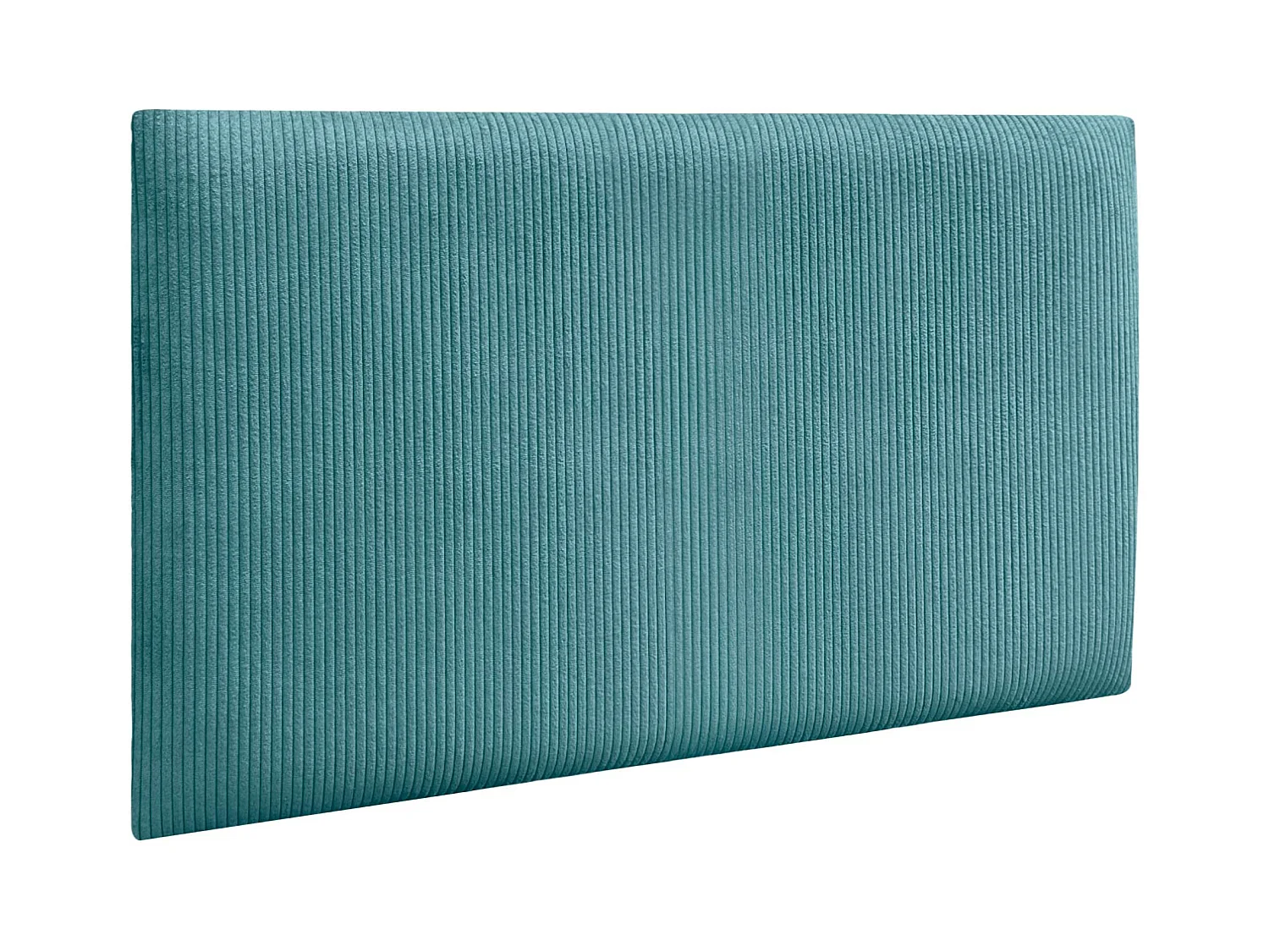 DHOME Lot de 8 Panneaux Rembourrés en Velours Côtelé Premium Autocollants pour Mur Acoustiques Absorbants (Turquoise, 50x40cm, x8)