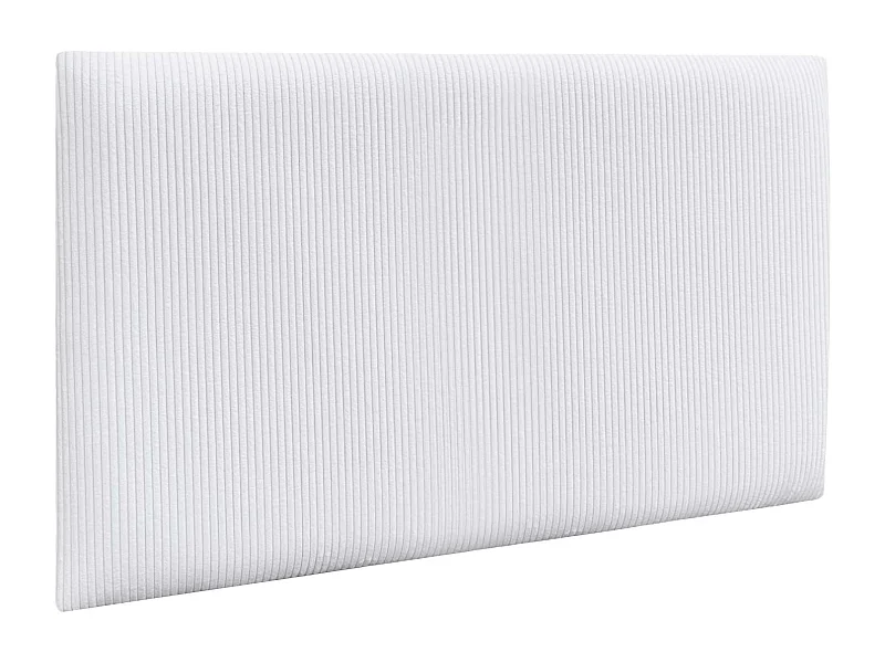 DHOME Lot de 1 Panneau Rembourré en Velours Côtelé Premium Autocollant pour Mur Acoustique Absorbant (Blanc, 60x40cm, x1)