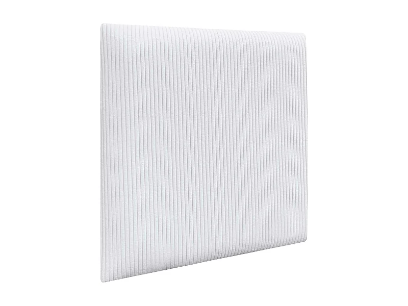 DHOME Gepolsterte Premium-Klettvelours-Wandpaneele Selbstklebend Schallabsorbierend Stoßschutz Kopfteil (Weiß, 50x50cm)