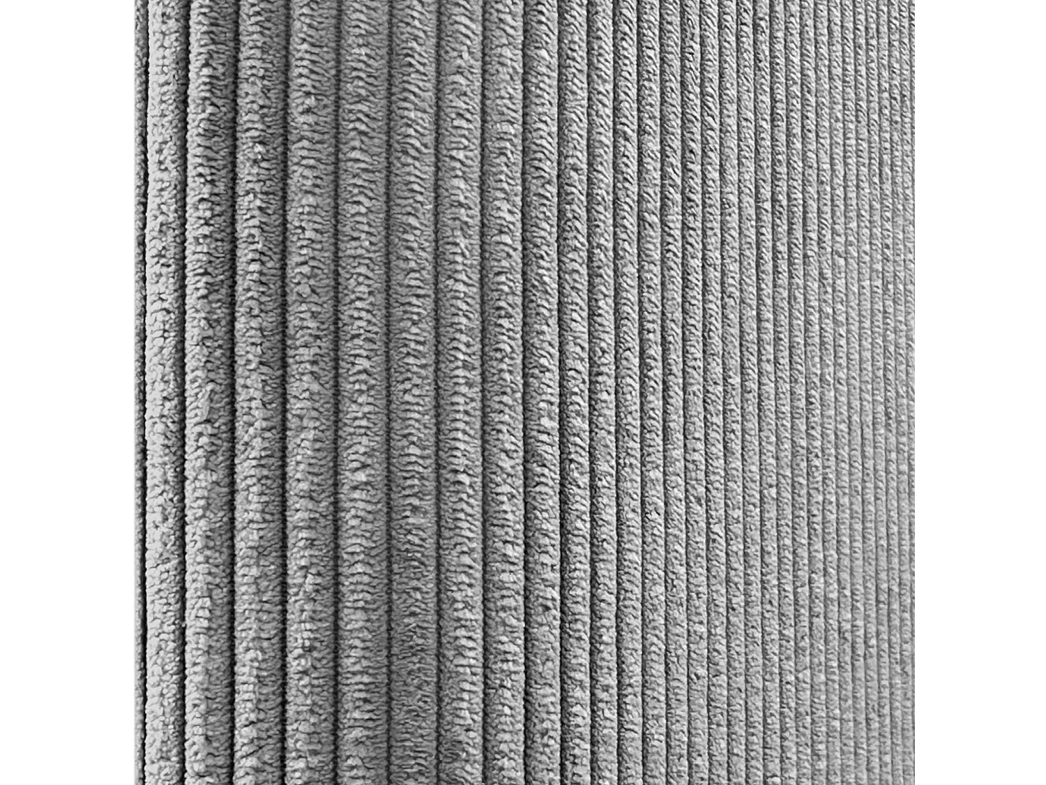 DHOME Lot de 1 Panneau Rembourré en Velours Côtelé Premium Autocollant pour Mur Acoustique Absorbant (Gris, 60x40cm, x1)