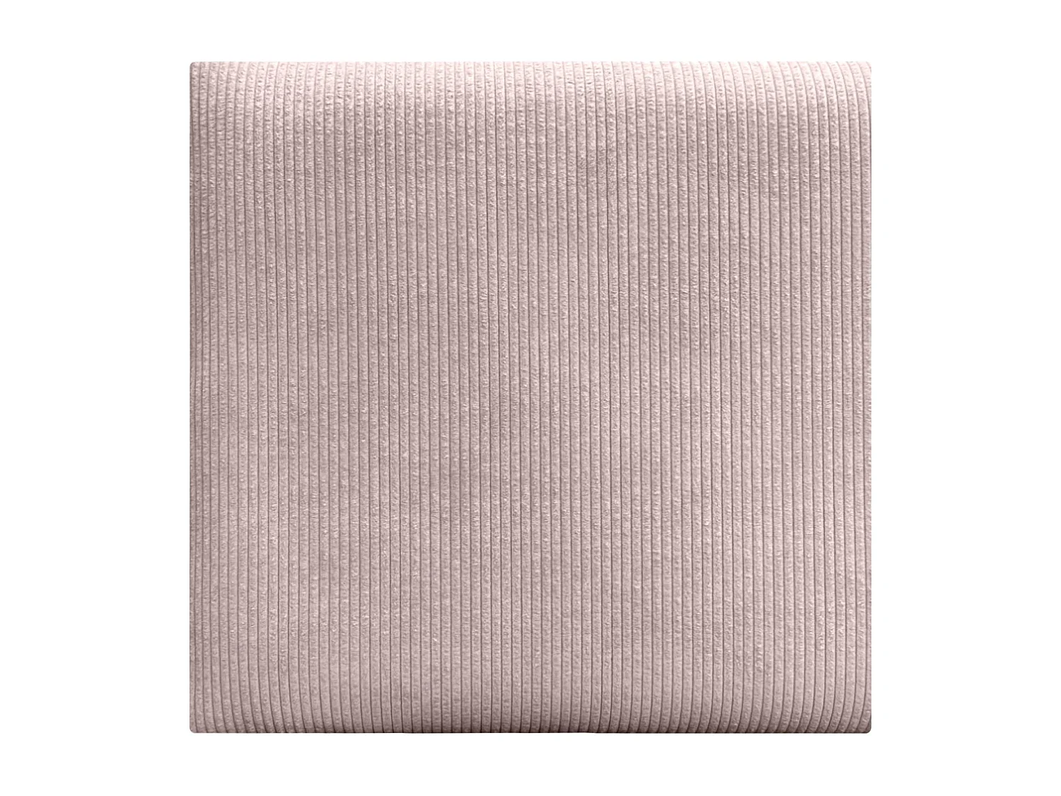 DHOME Lot de 8 Panneaux Rembourrés en Velours Côtelé Premium Autocollants pour Mur Acoustiques Absorbants (Rouse Poudré, 50x50cm, x8)