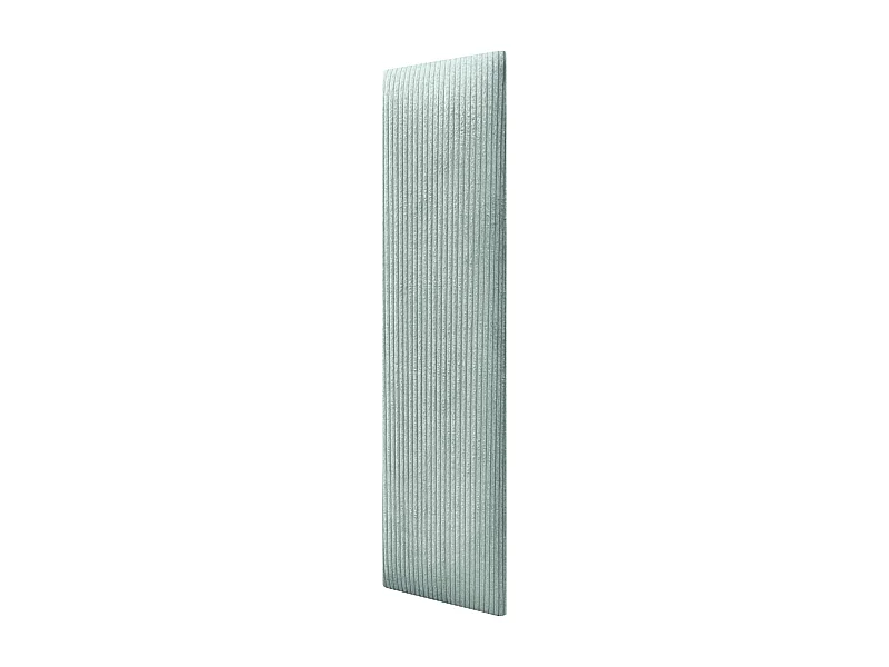 DHOME Lot de 6 Panneaux Rembourrés en Velours Côtelé Premium Autocollants pour Mur Acoustiques Absorbants (Vert Eau, 60x20cm, x6)