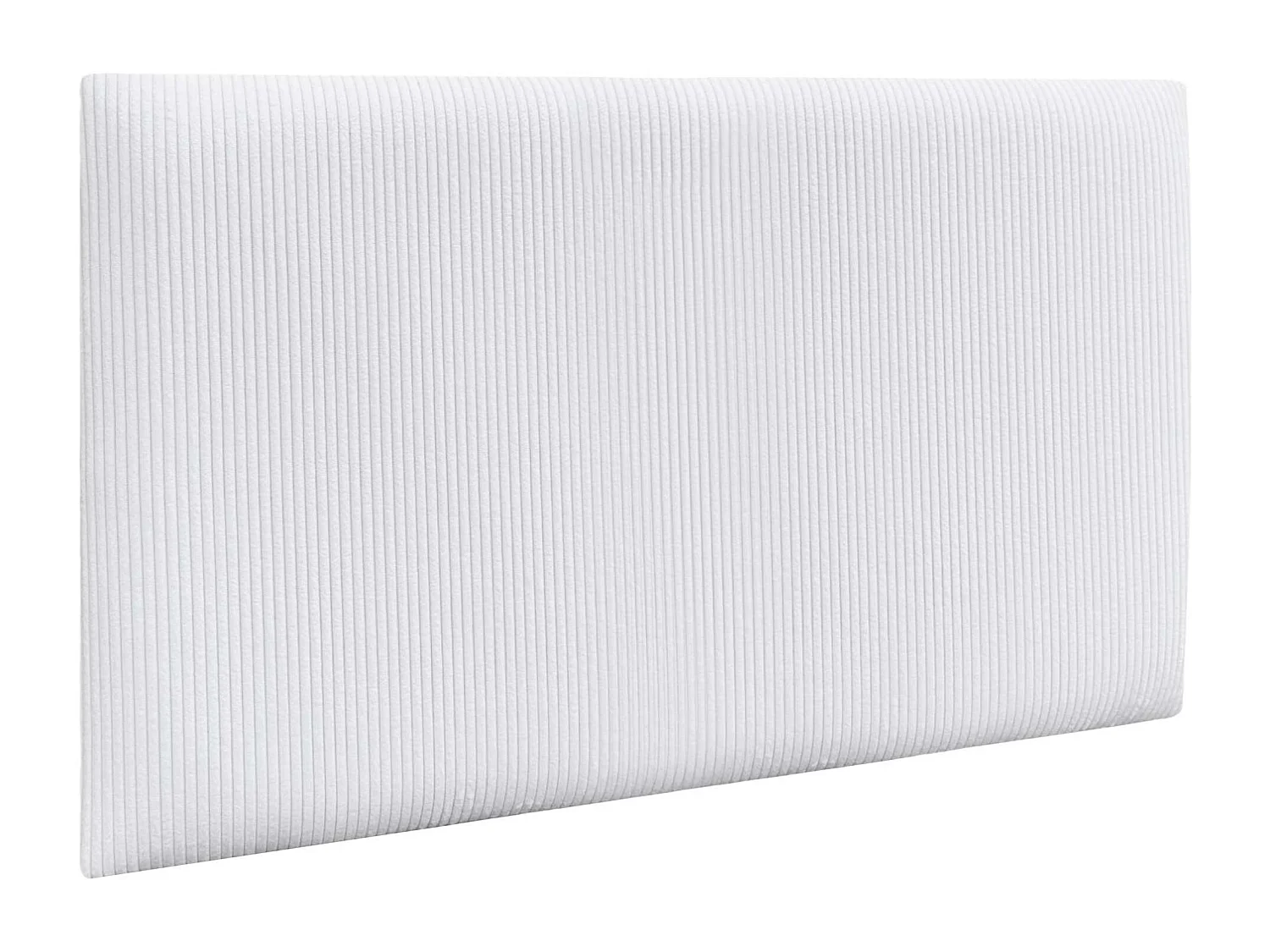 DHOME Lot de 8 Panneaux Rembourrés en Velours Côtelé Premium Autocollants pour Mur Acoustiques Absorbants (Blanc, 50x30cm, x8)