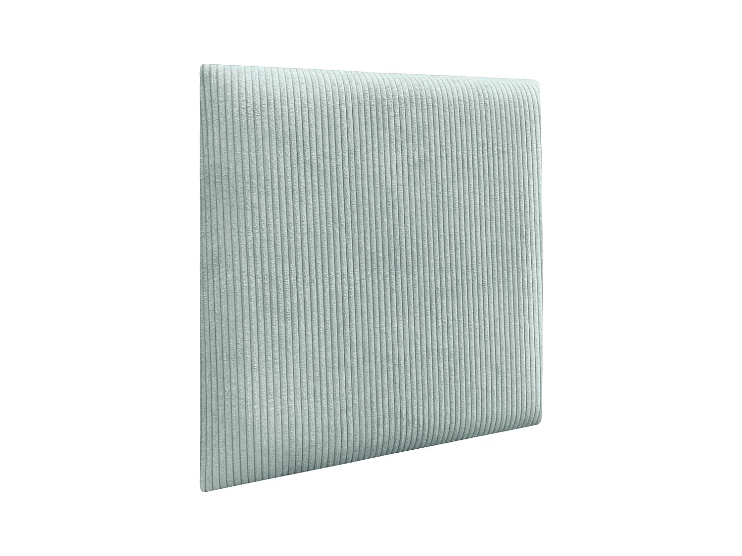 DHOME Set aus 8 gepolsterten Premium-Cord-Paneelen mit selbstklebender Rückseite für Wände – Akustisch absorbierend, Stoßschutz (Wassergrün, 50x50cm, x8)