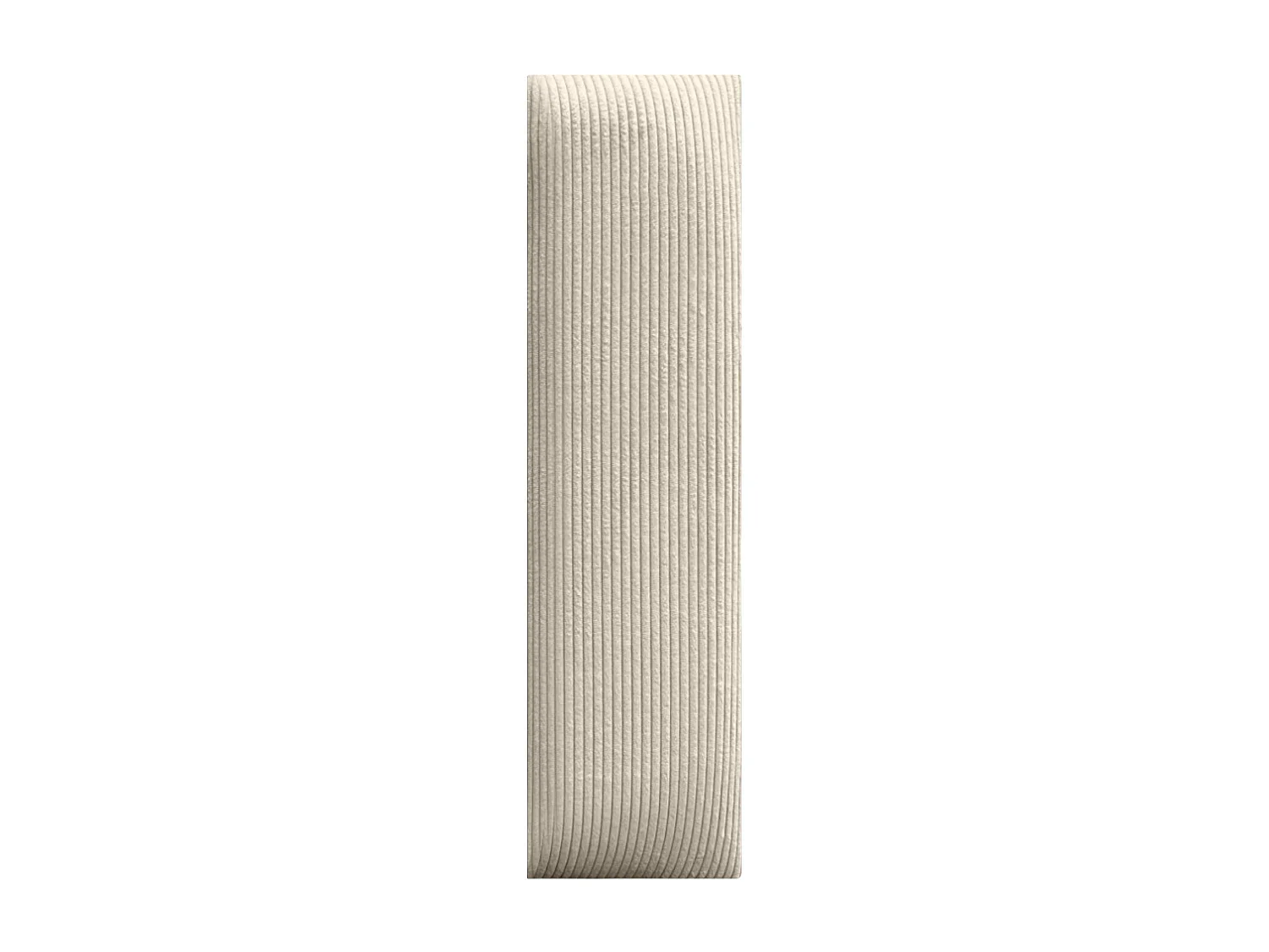 DHOME Lot de 1 Panneau Rembourré en Velours Côtelé Premium Autocollant pour Mur Acoustique Absorbant (Beige, 60x20cm, x1)