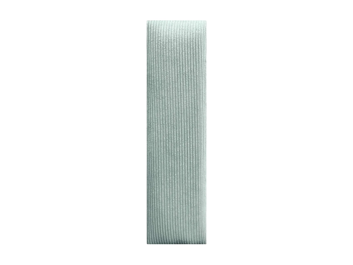 DHOME Lot de 8 Panneaux Rembourrés en Velours Côtelé Premium Autocollants pour Mur Acoustiques Absorbants (Vert Eau, 60x20cm, x8)