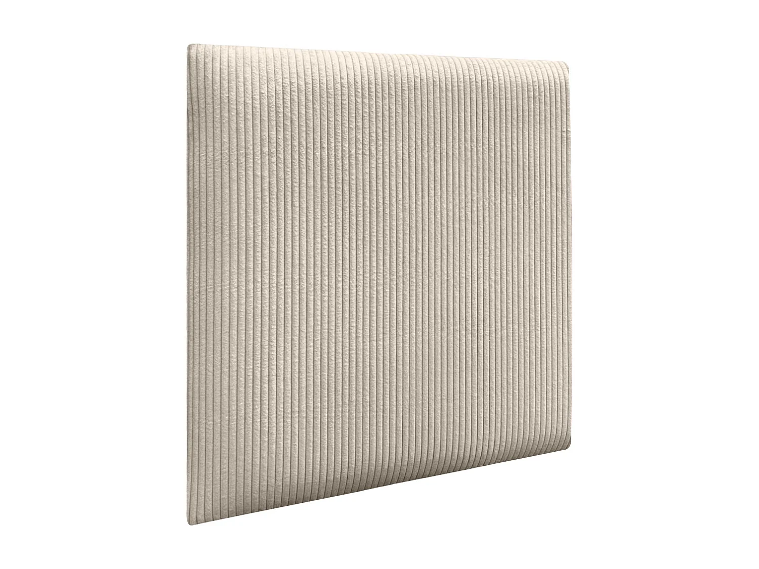 DHOME Lot de 1 Panneau Rembourré en Velours Côtelé Premium Autocollant pour Mur Acoustique Absorbant (Beige, 60x60cm, x1)