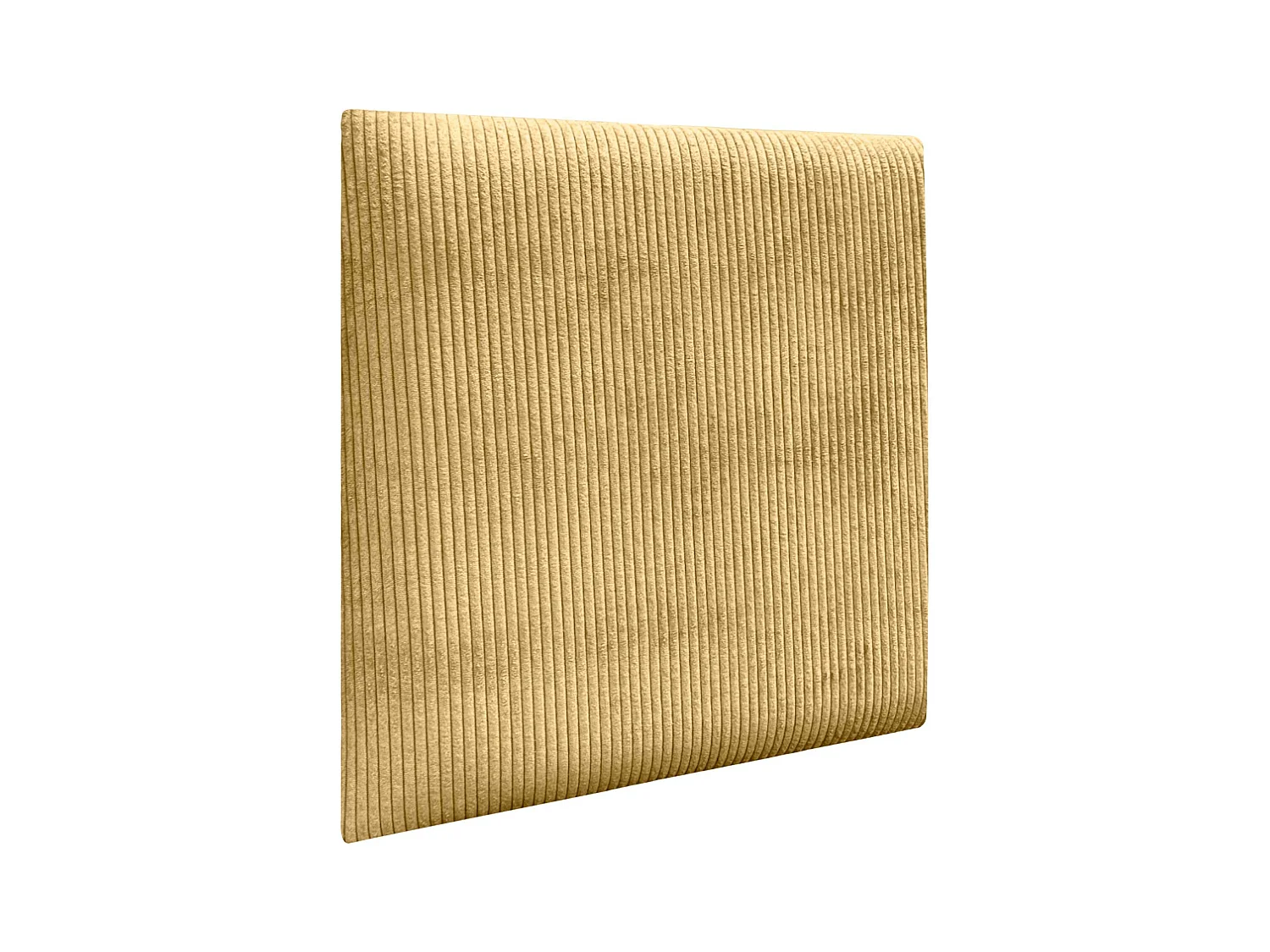 DHOME Gepolsterte Premium-Klettvelours-Wandpaneele Selbstklebend Schallabsorbierend Stoßschutz Kopfteil (Senfgelb, 60x60cm)