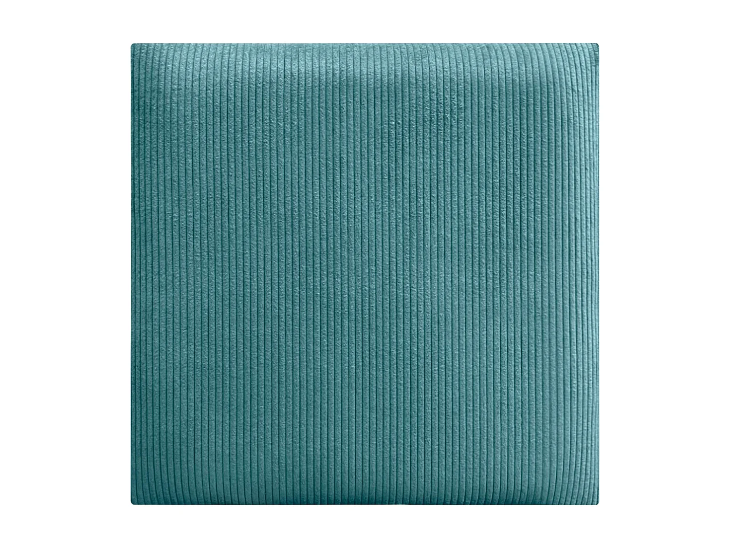 DHOME Lot de 6 Panneaux Rembourrés en Velours Côtelé Premium Autocollants pour Mur Acoustiques Absorbants (Turquoise, 60x60cm, x6)