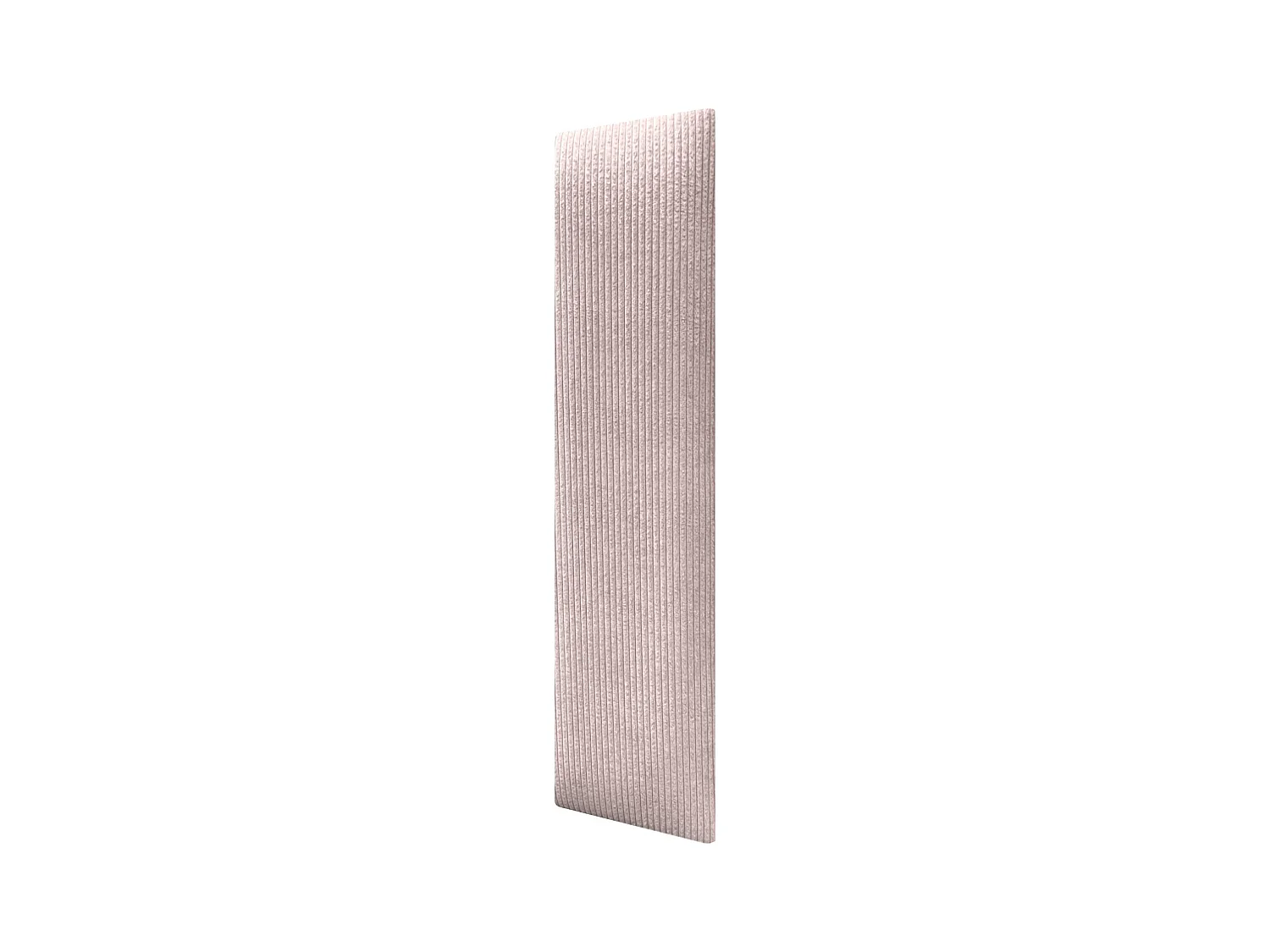 DHOME Lot de 6 Panneaux Rembourrés en Velours Côtelé Premium Autocollants pour Mur Acoustiques Absorbants (Rouse Poudré, 60x20cm, x6)